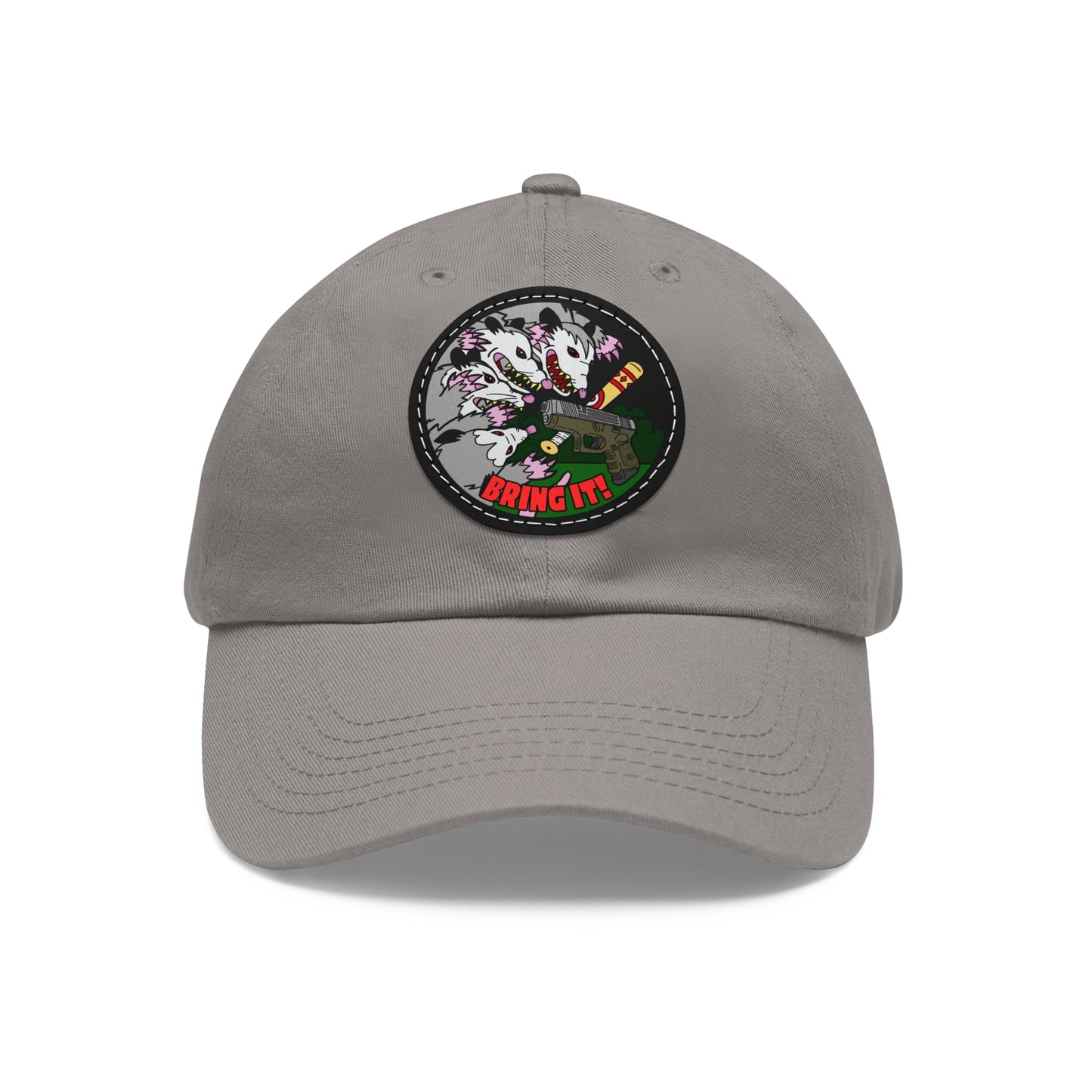 Gary's Last Stand! Dad Hat with Leather Patch (Round)