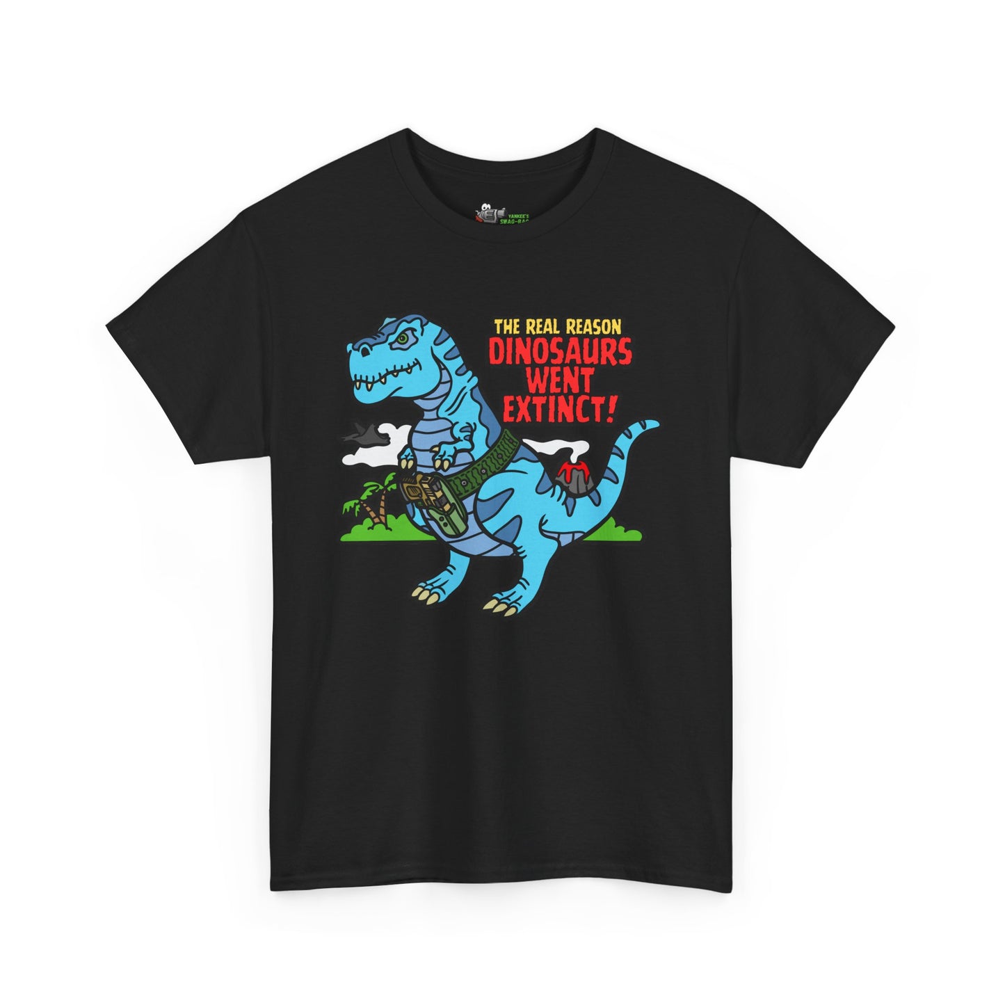 How Dinosaurs Went Extinct! Unisex Heavy Cotton Tee