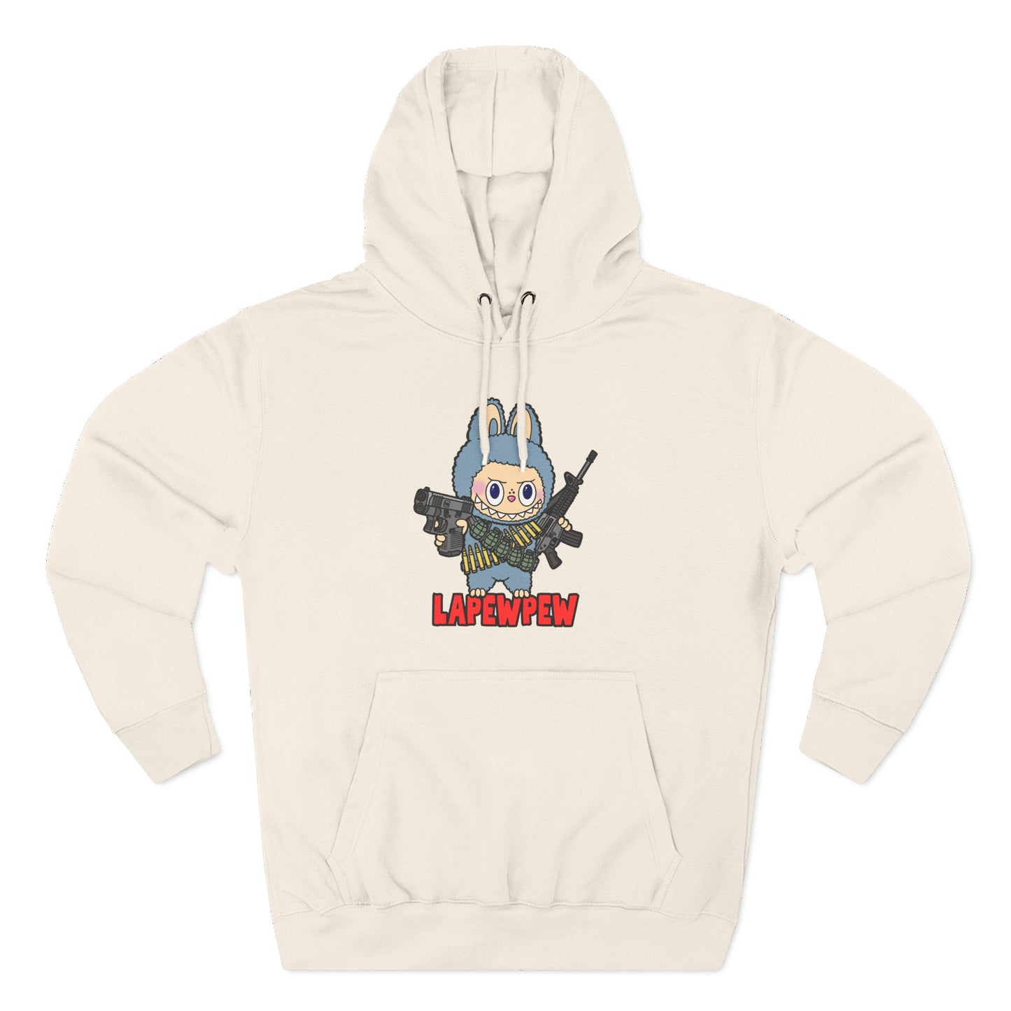Lapewpew! Three-Panel Fleece Hoodie