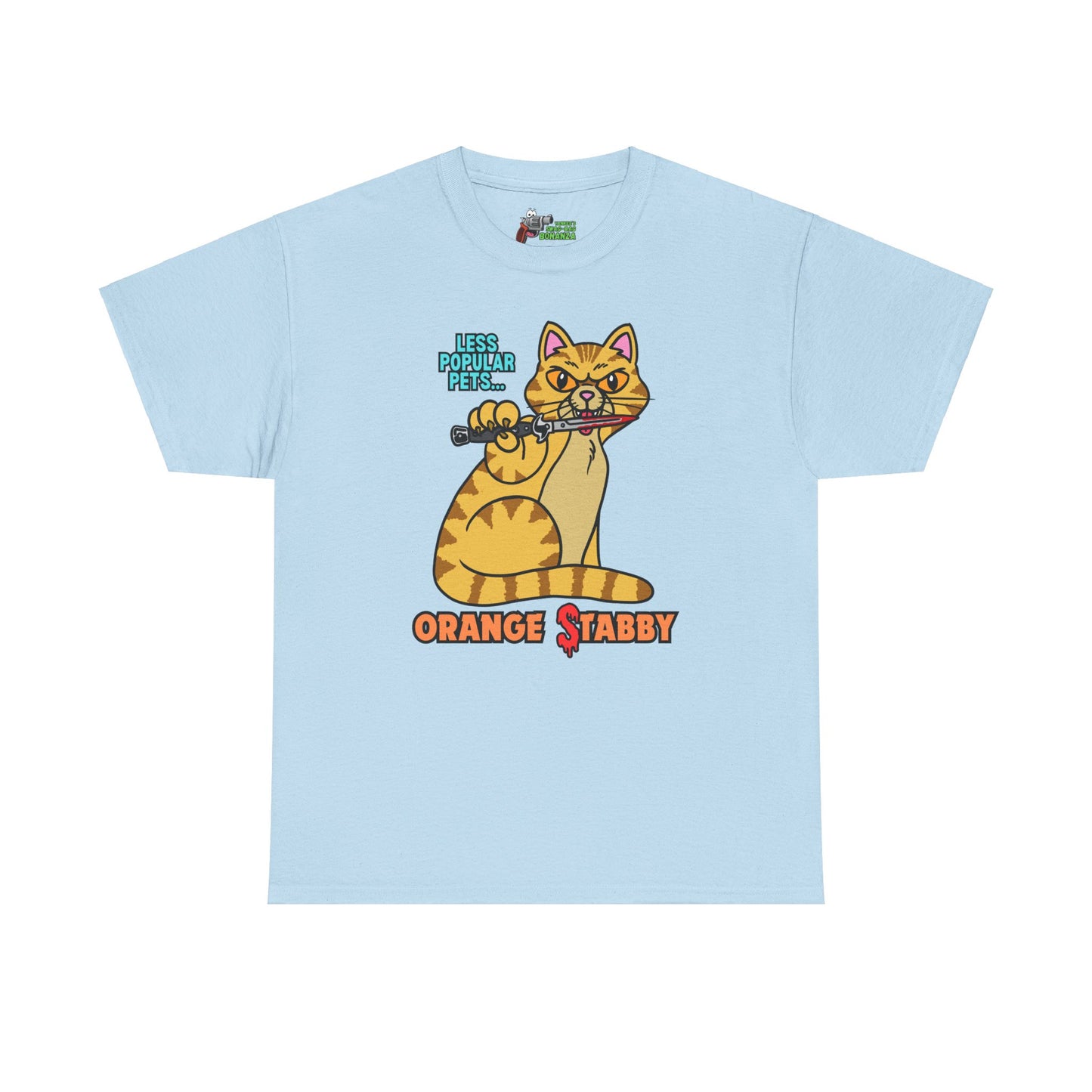 Stabby Cat! Unisex Heavy Cotton Tee