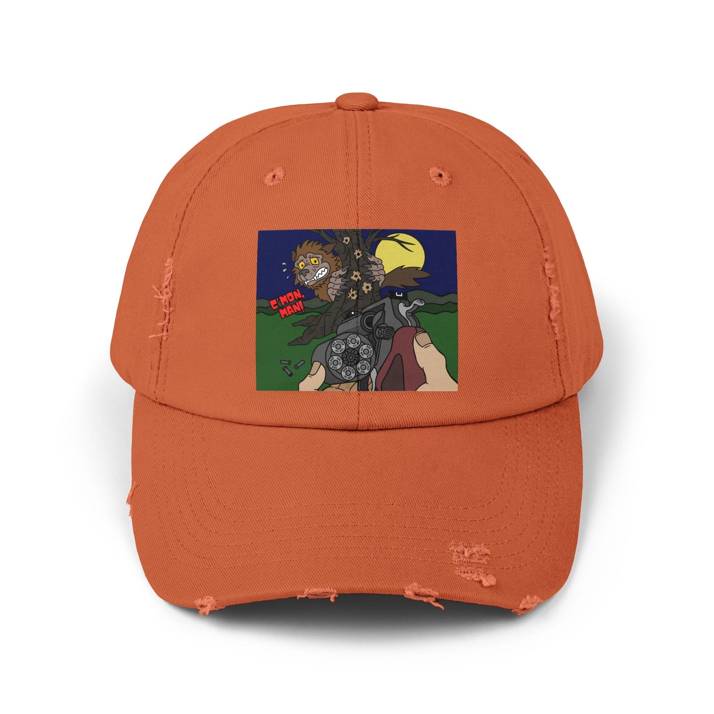 C'mon, Man! Unisex Distressed Cap