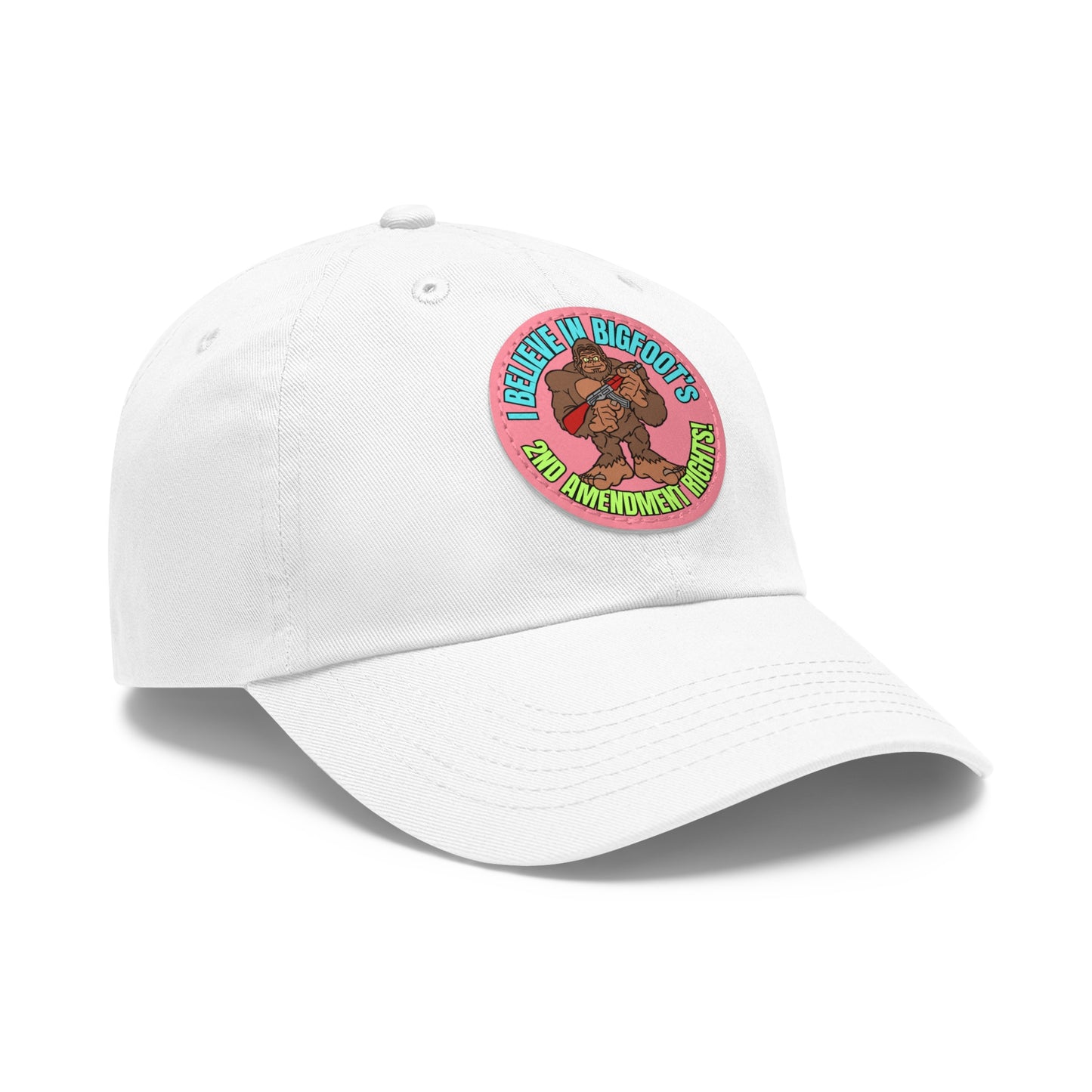 I Believe! Dad Hat with Leather Patch (Round)