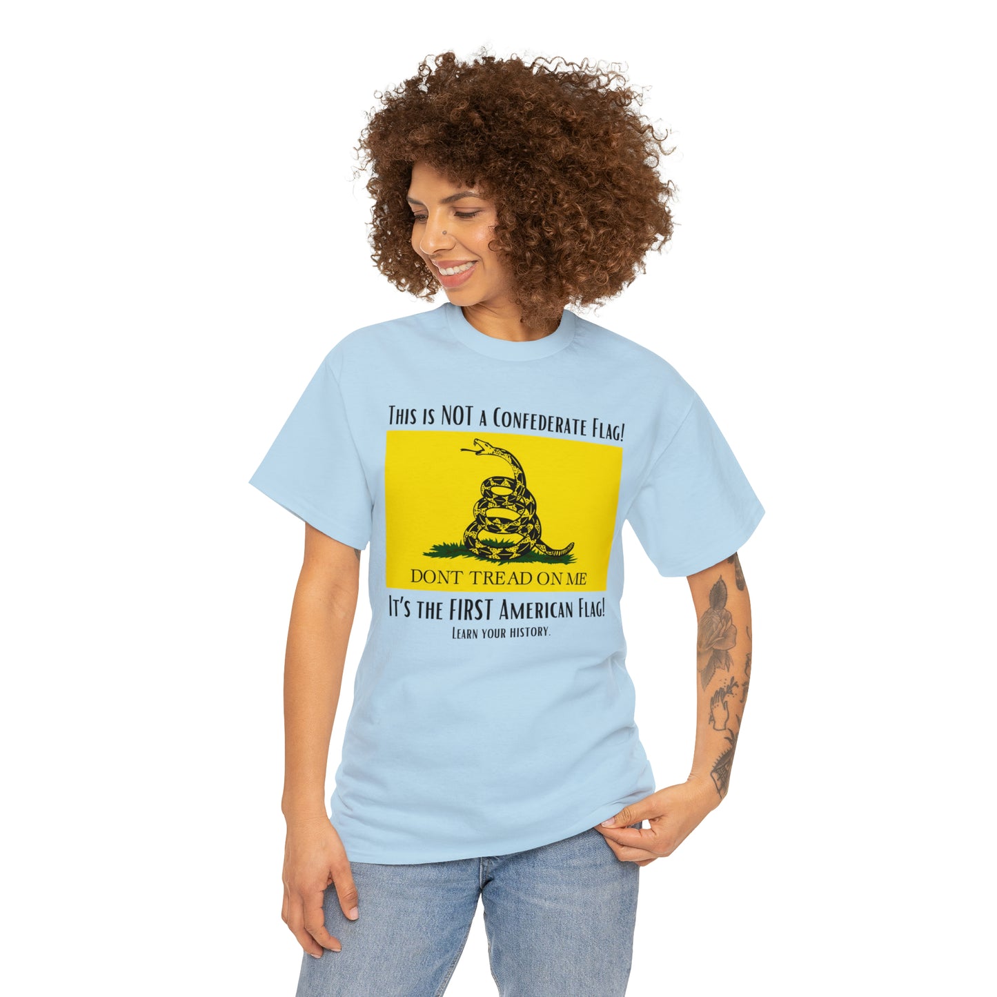 1st American Flag Unisex Heavy Cotton Tee