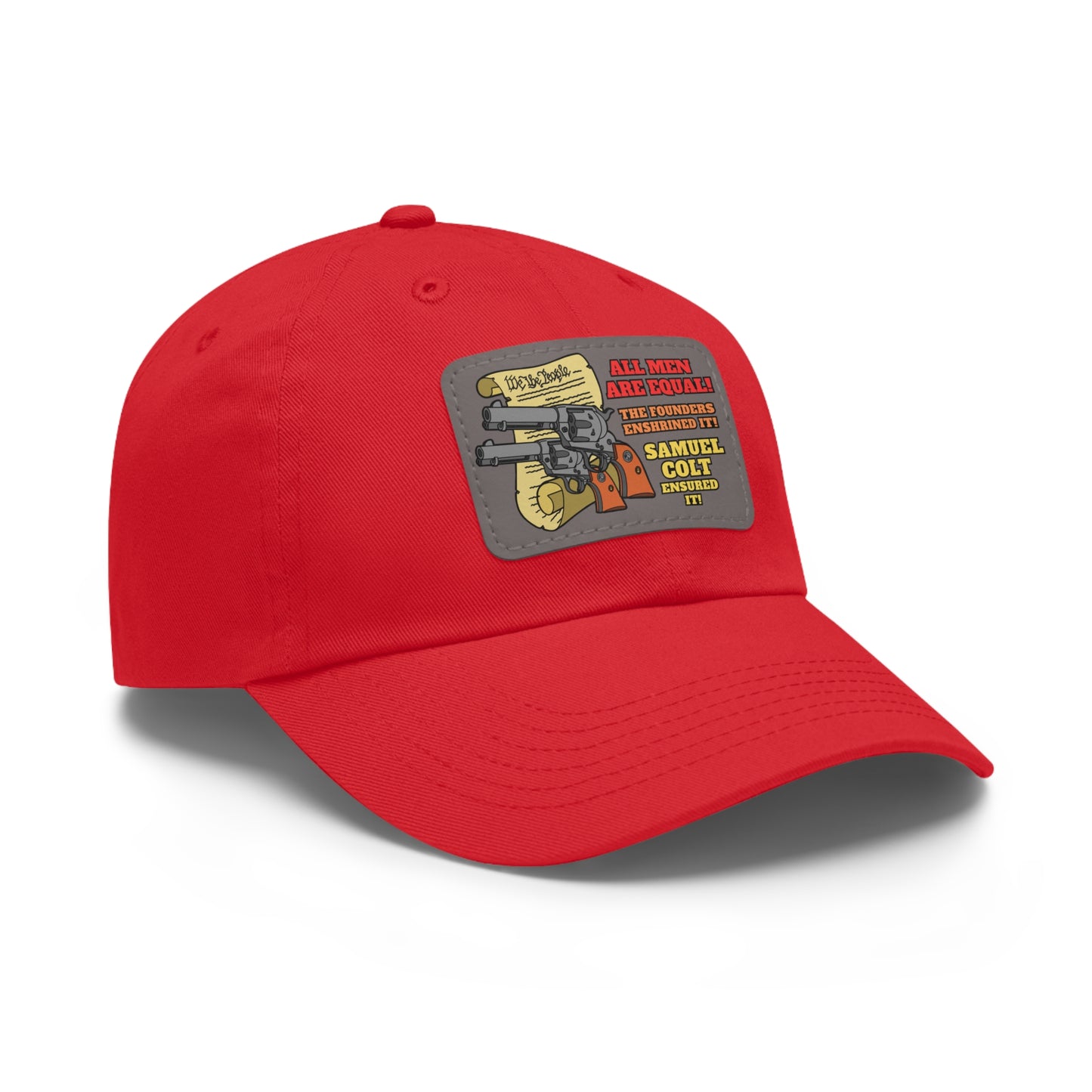 Equalizers! Dad Hat with Leather Patch (Rectangle)