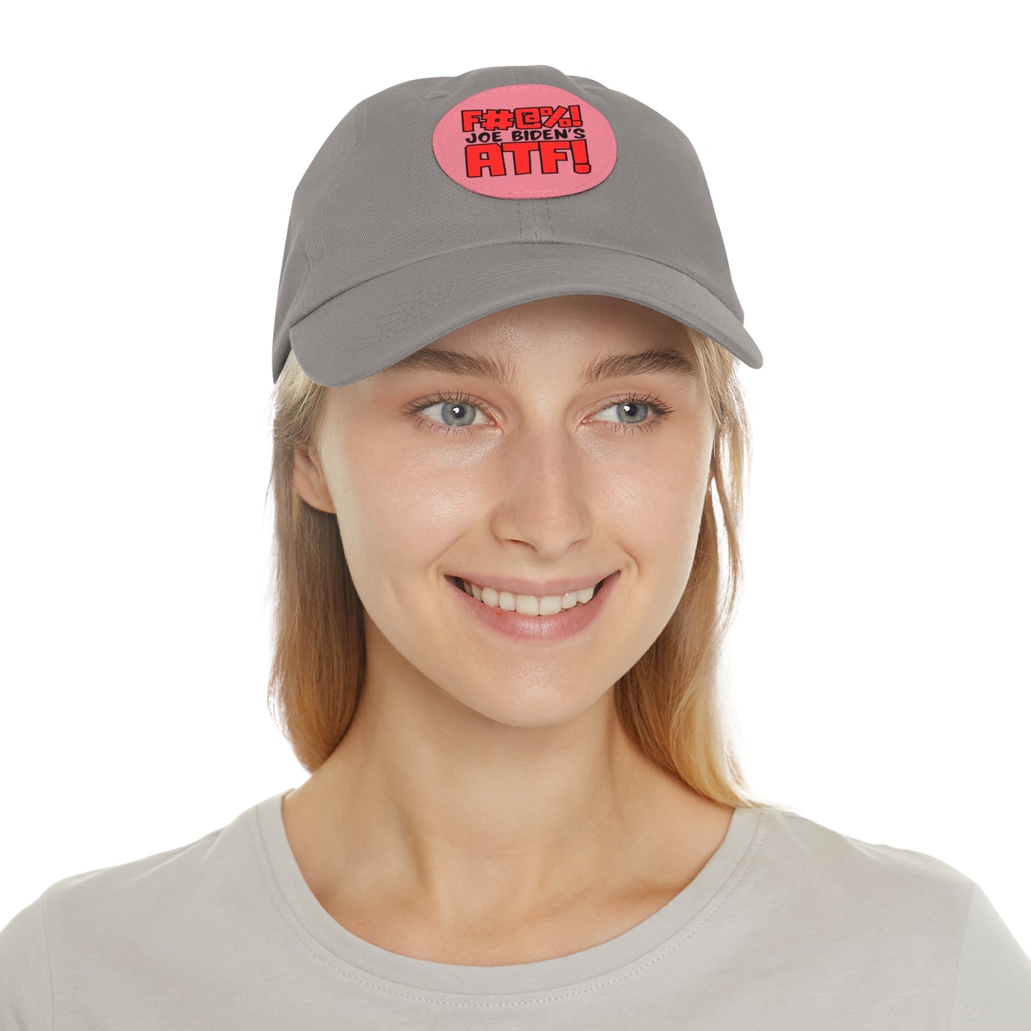 F#@%! the ATF! Dad Hat with Leather Patch (Round)