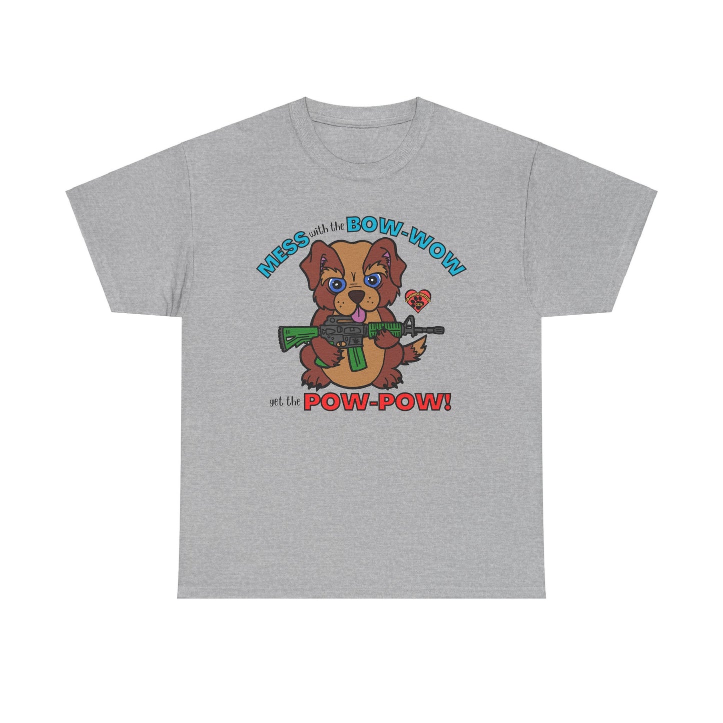 Mess with the Bow-Wow (FFF) Unisex Heavy Cotton Tee