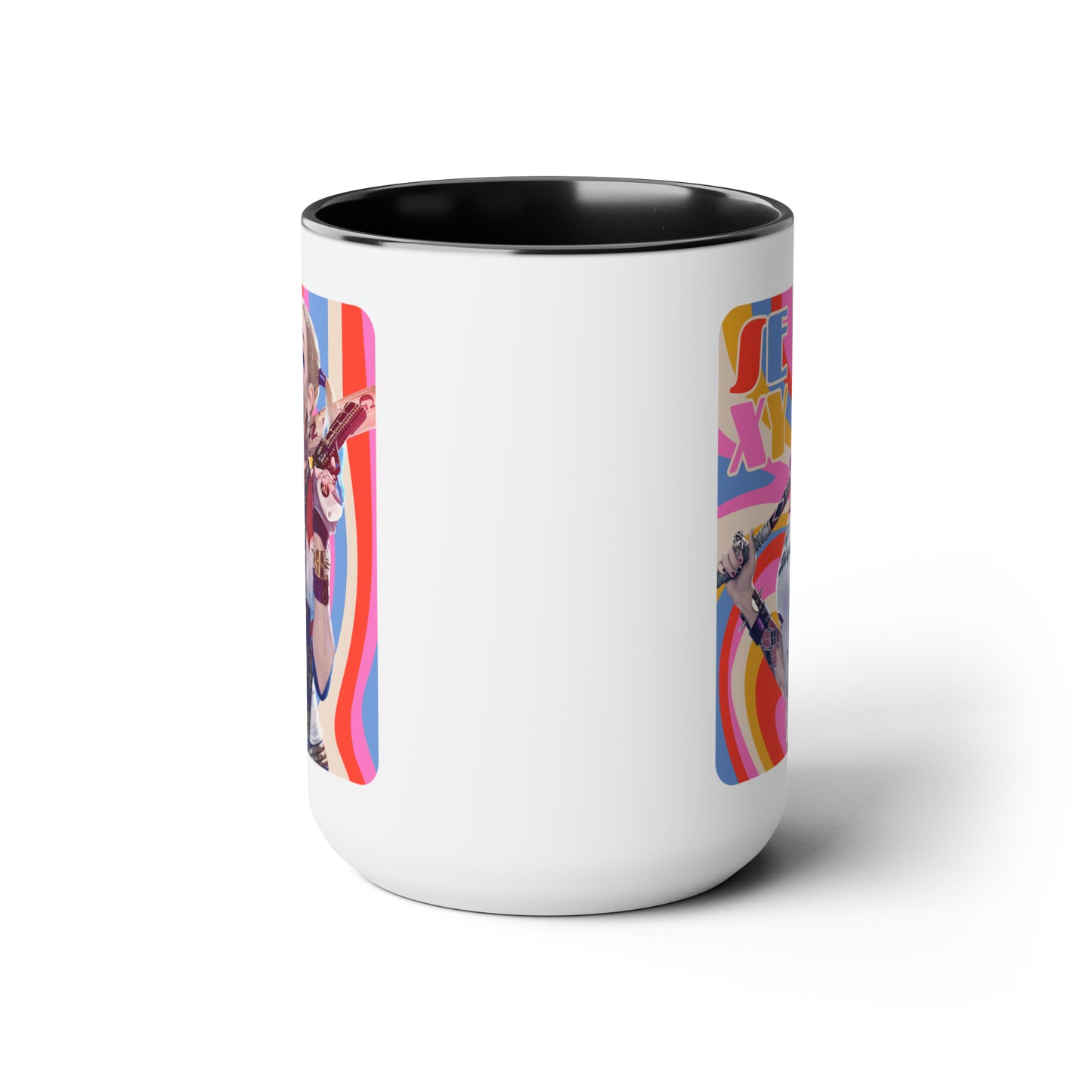 SEXY & Packin' Two-Tone Coffee Mugs, 15oz