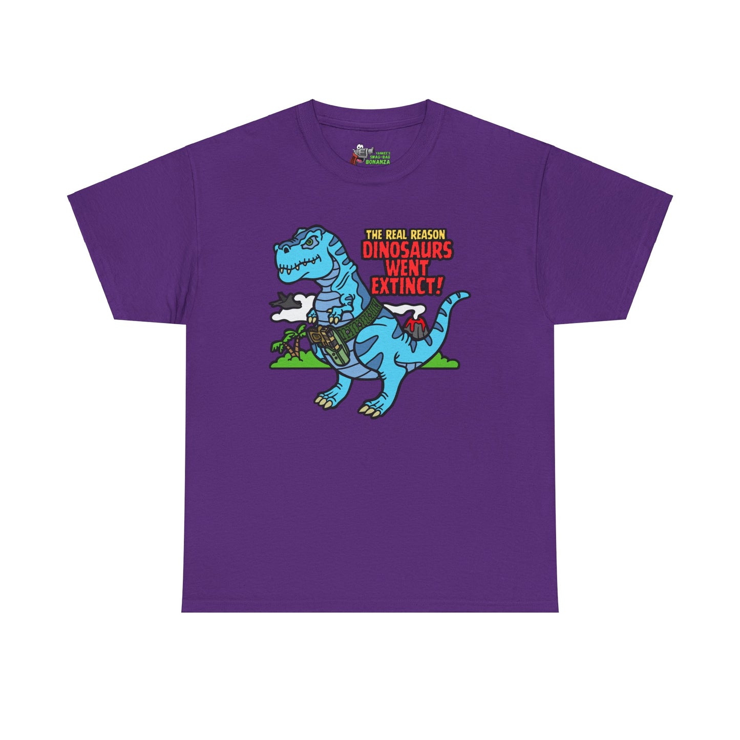 How Dinosaurs Went Extinct! Unisex Heavy Cotton Tee