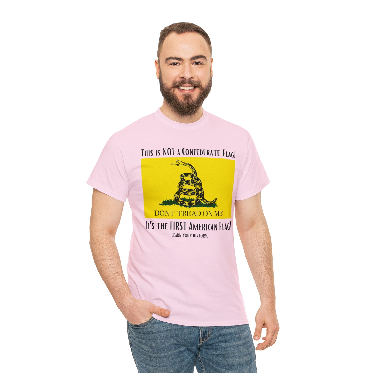 1st American Flag Unisex Heavy Cotton Tee
