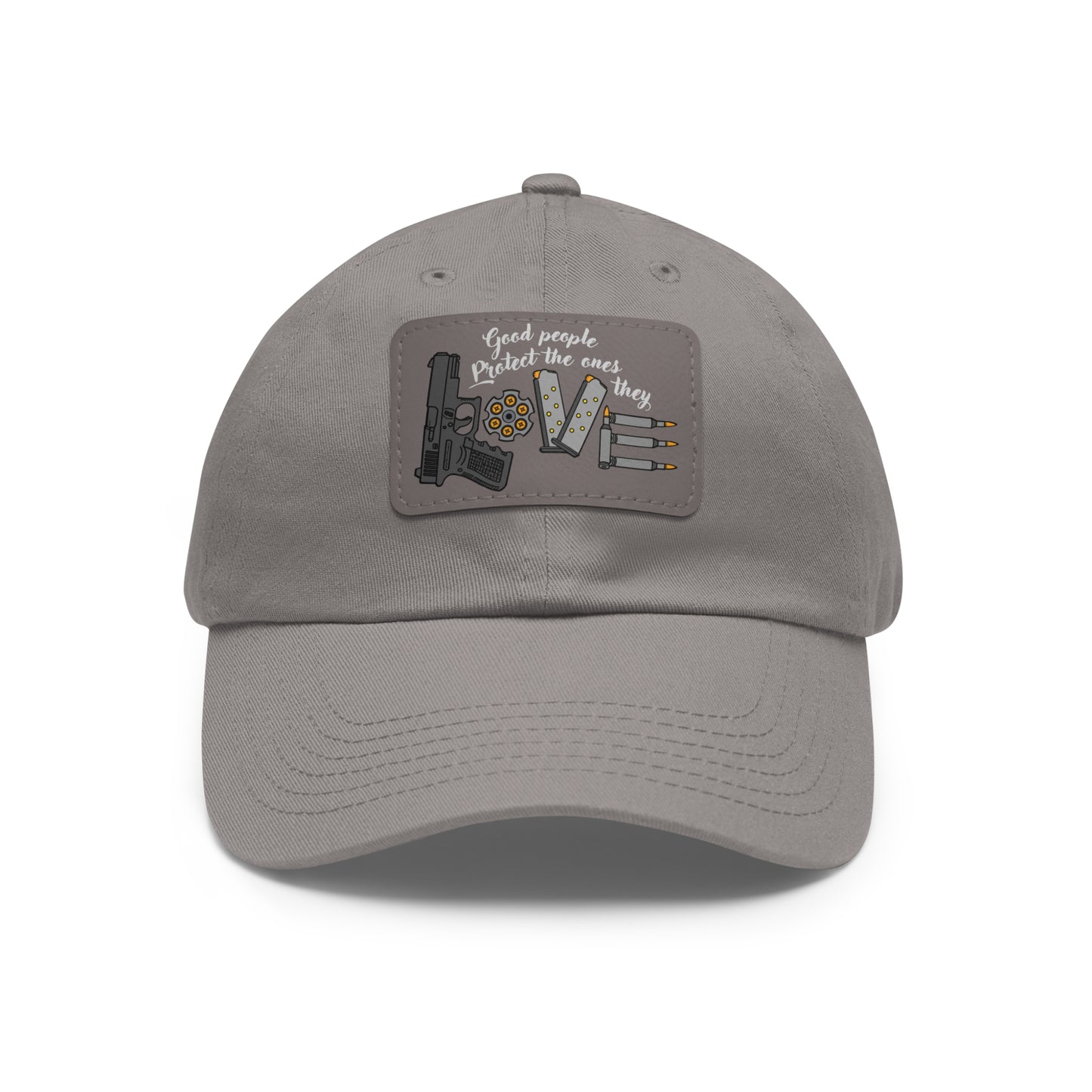 Good People! Dad Hat with Leather Patch (Rectangle)