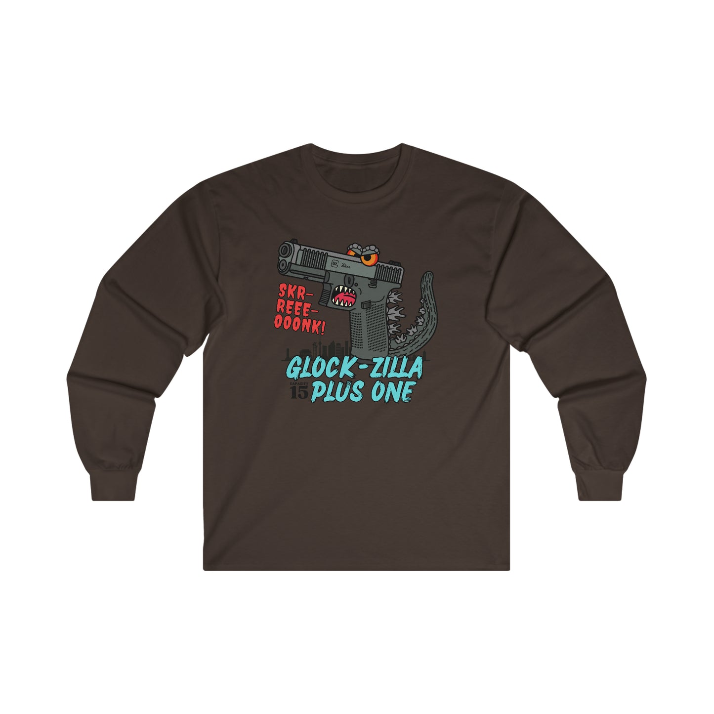 Glock-zilla (Cap15) Plus One! Ultra Cotton Long Sleeve Tee