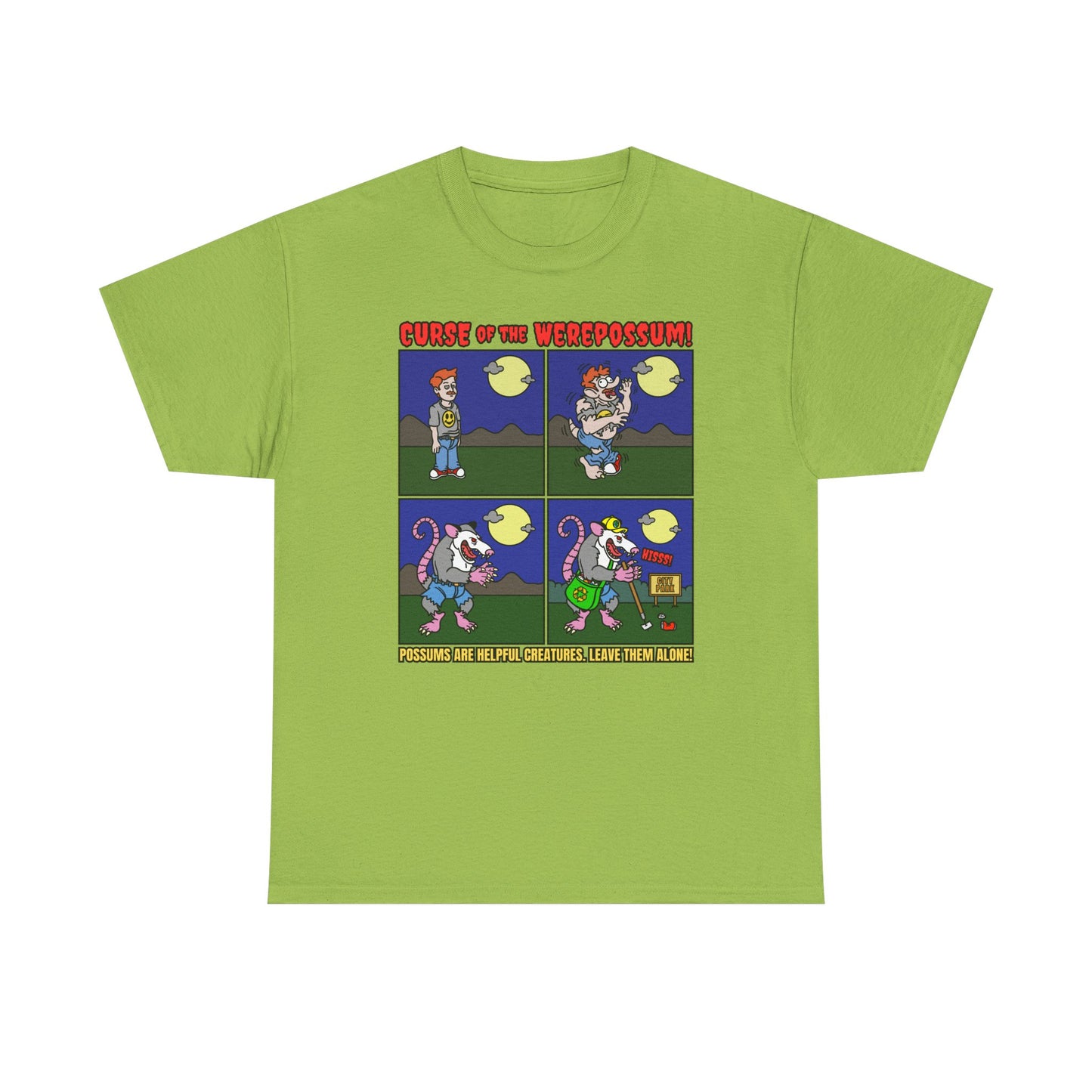 Curse of the Werepossum Unisex Heavy Cotton Tee