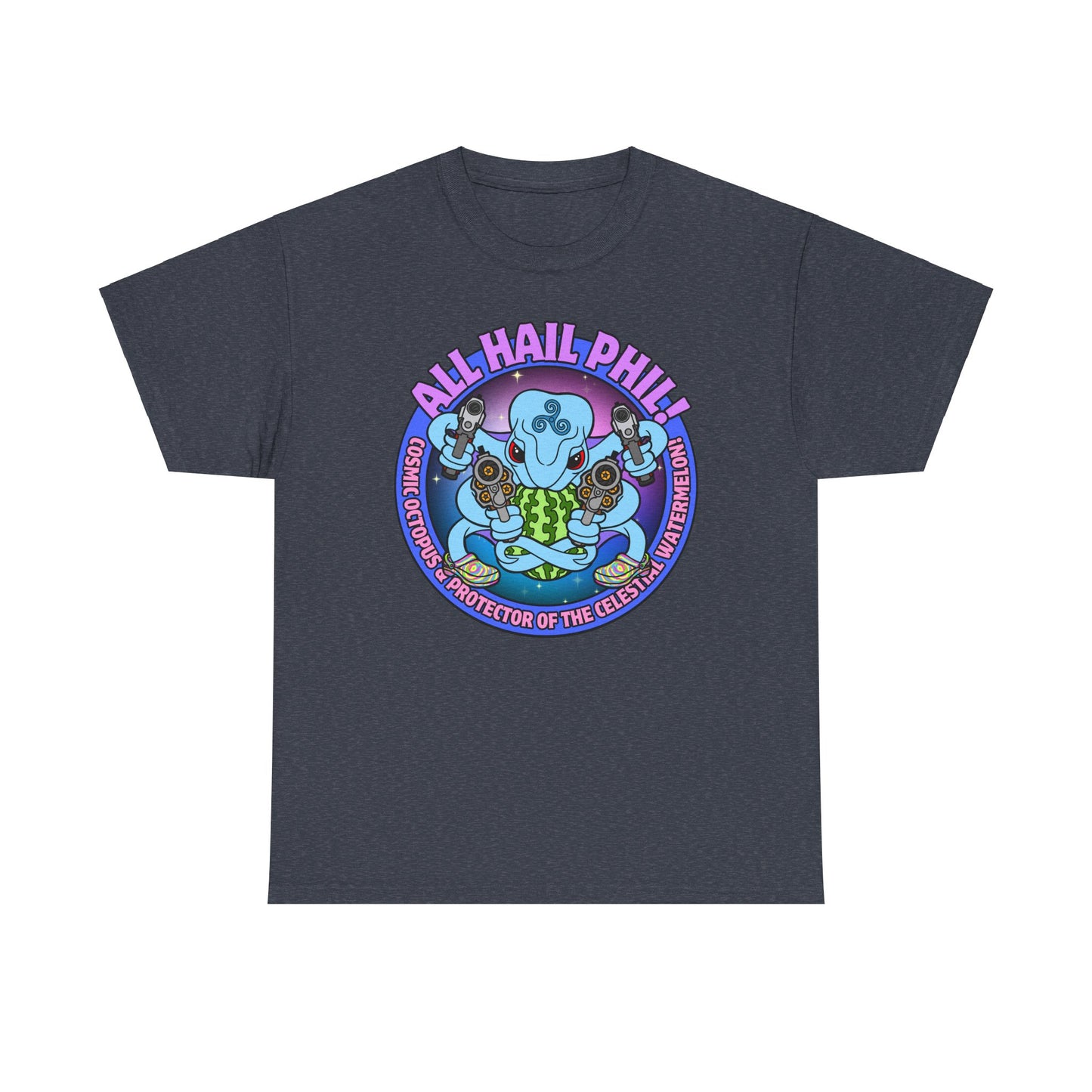 Cosmic Octopus! Unisex Heavy Cotton Tee