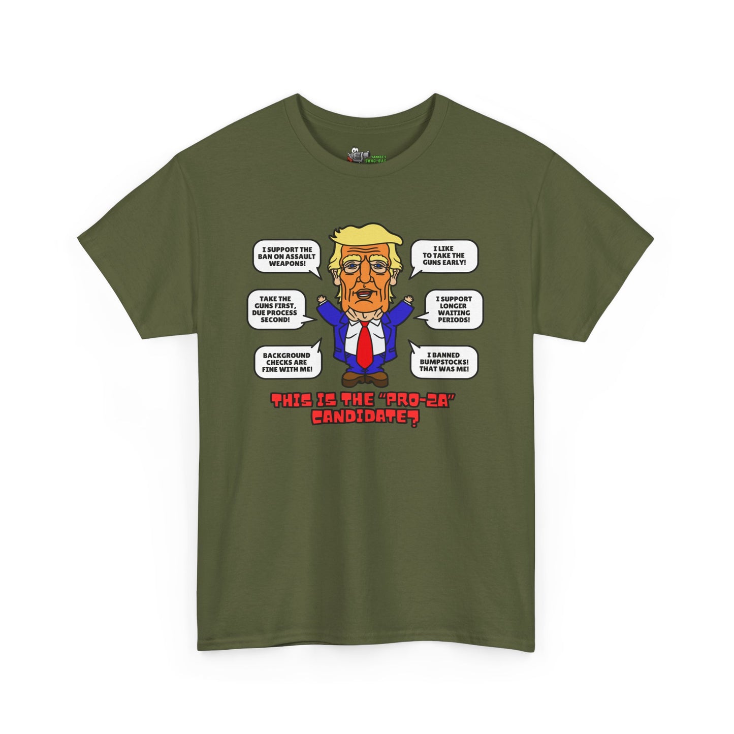Trump on Guns! Unisex Heavy Cotton Tee