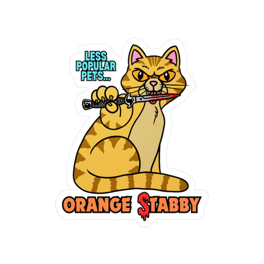 Stabby Cat! Kiss-Cut Vinyl Decals
