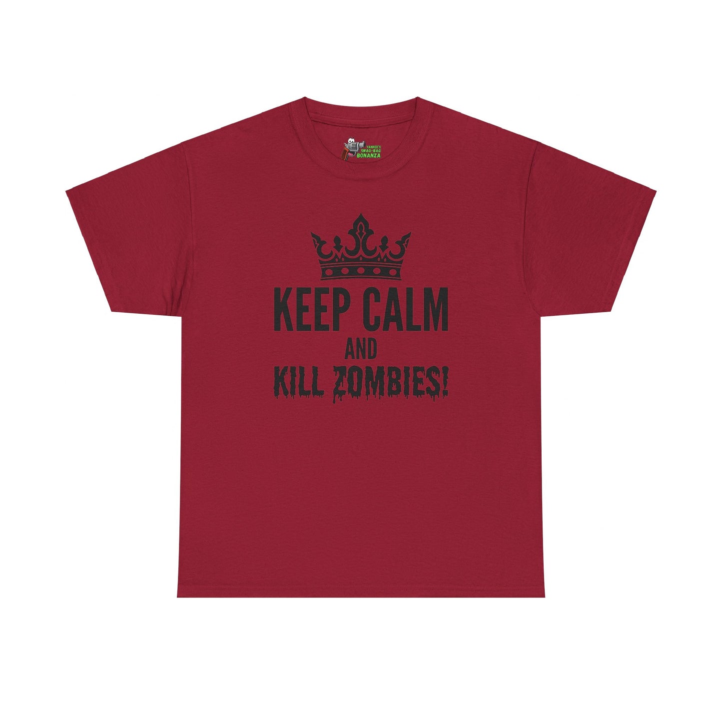 Keep Calm & Kill Zombies! Unisex Heavy Cotton Tee