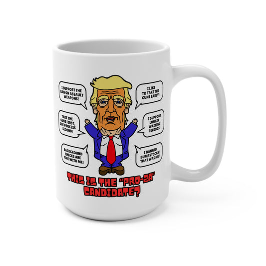 Trump on Guns! Mug 15oz