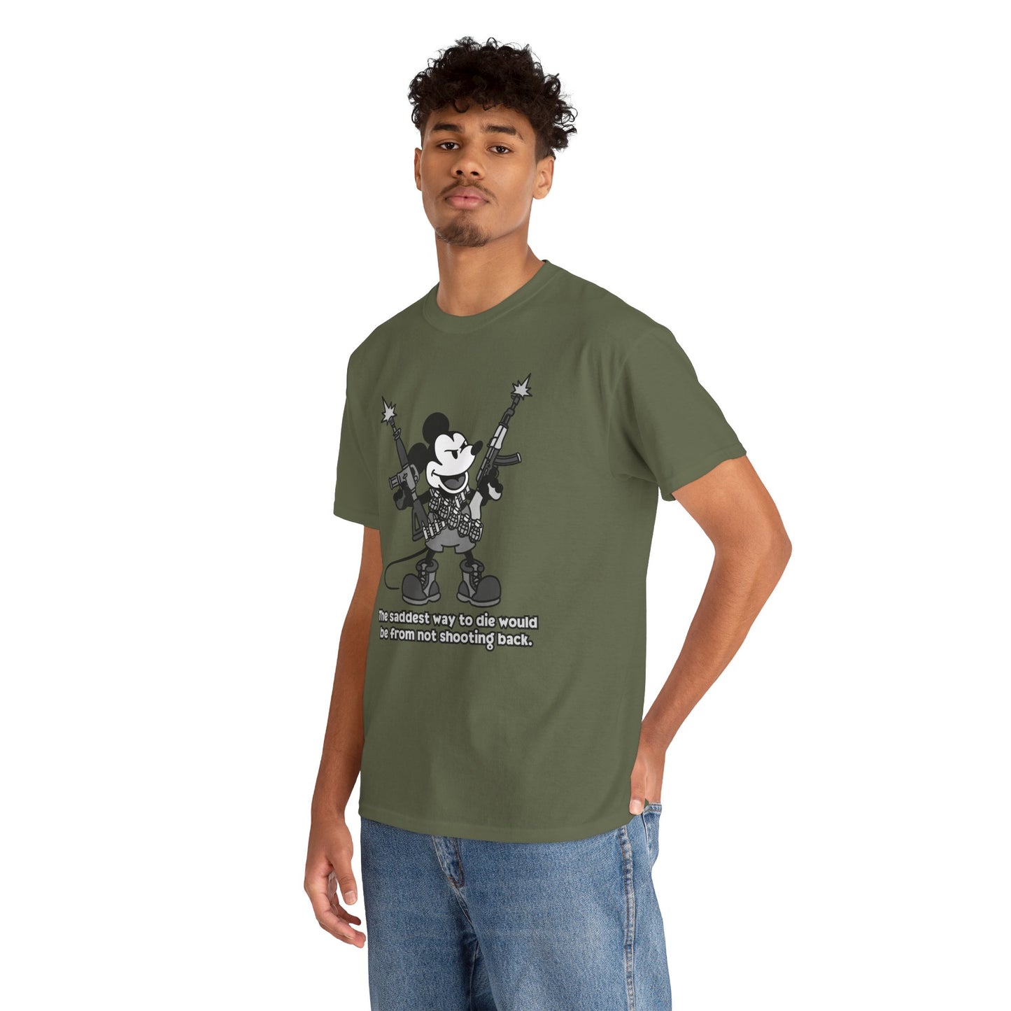 Mickey's The Saddest Way to Die! Unisex heavy Cotton tee