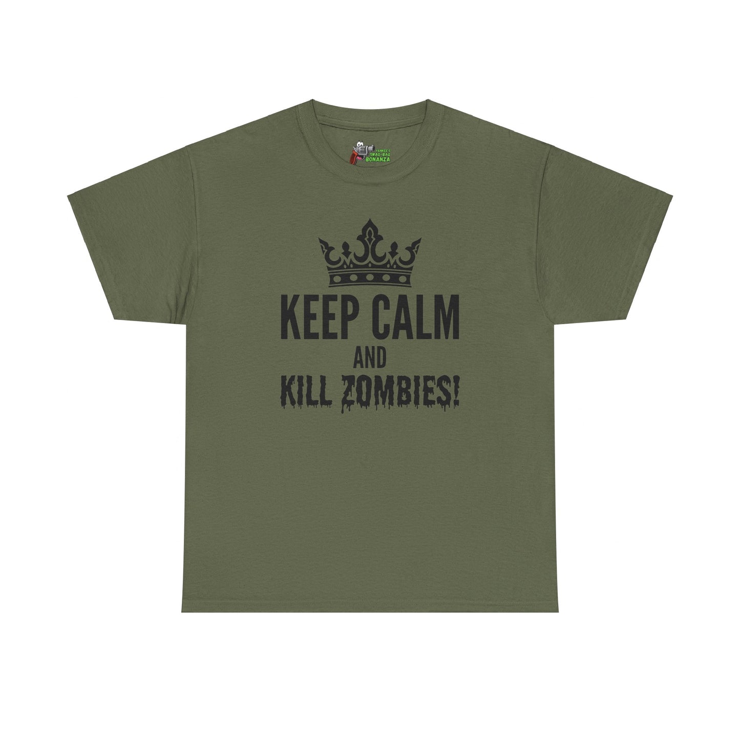 Keep Calm & Kill Zombies! Unisex Heavy Cotton Tee