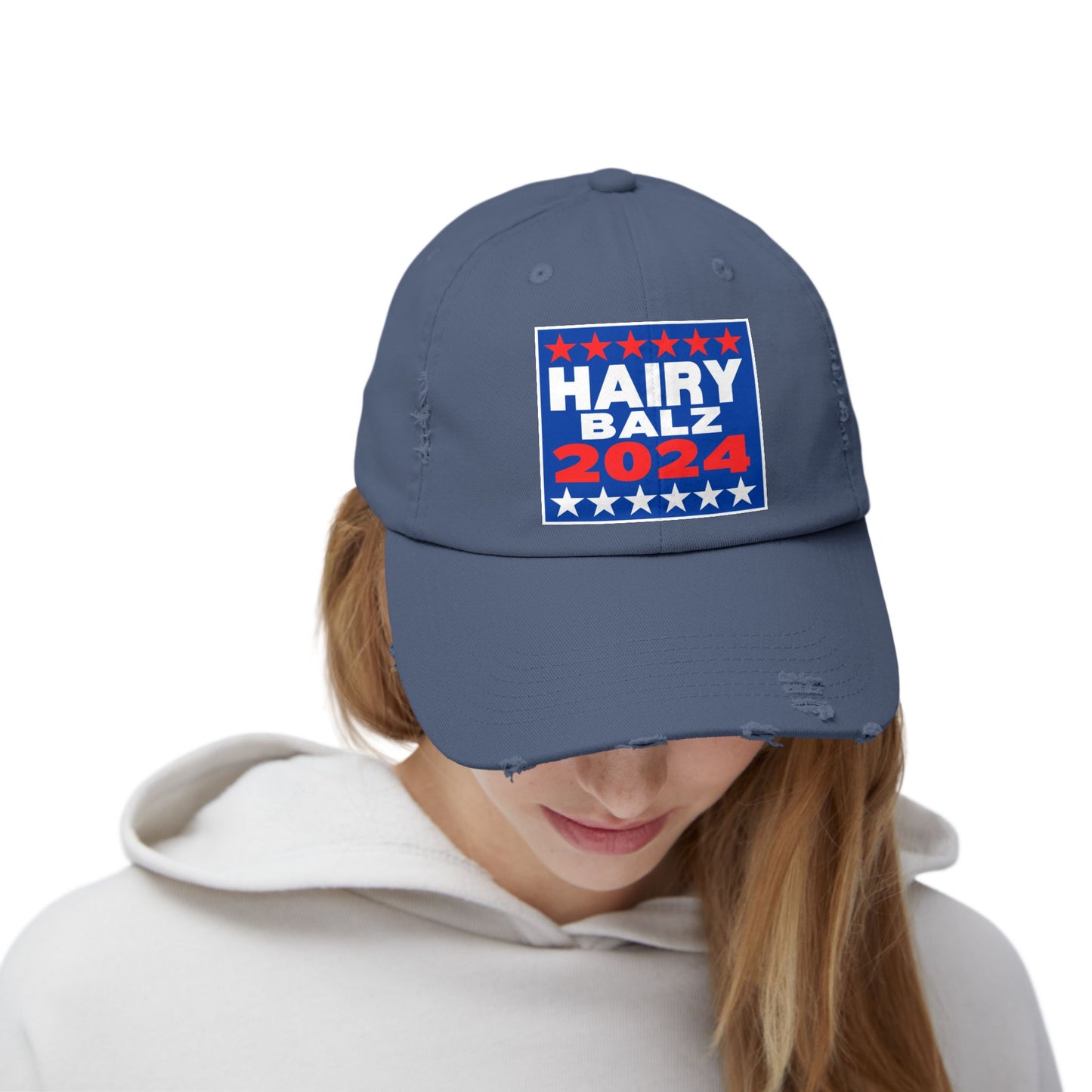 Hairy/Balz '24! Unisex Distressed Cap
