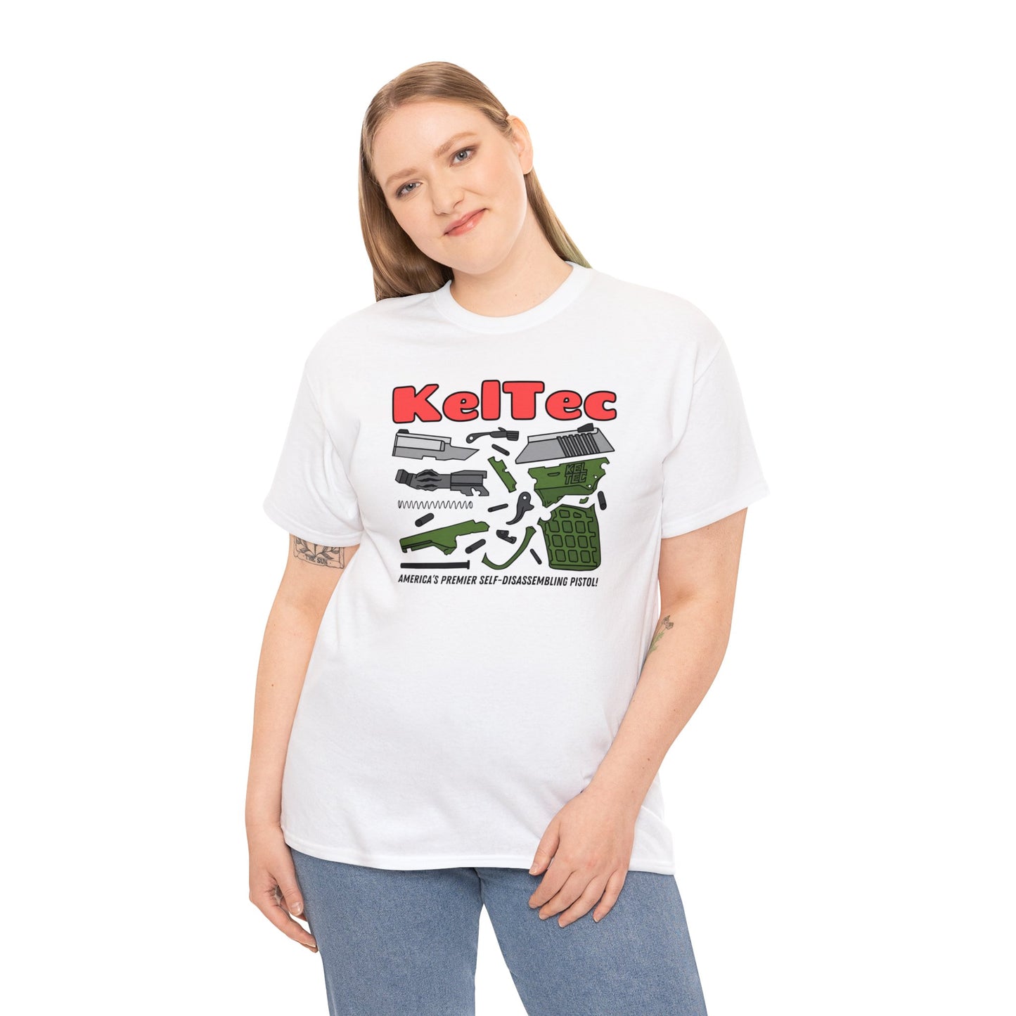KelTec Disassembled Unisex Heavy Cotton Tee