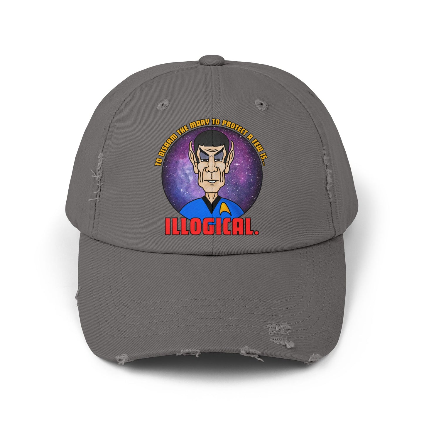 Illogical! Unisex Distressed Cap