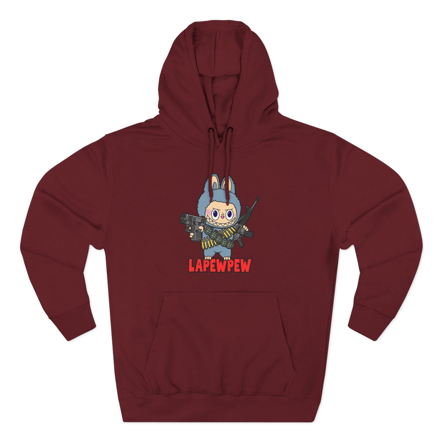 Lapewpew! Three-Panel Fleece Hoodie