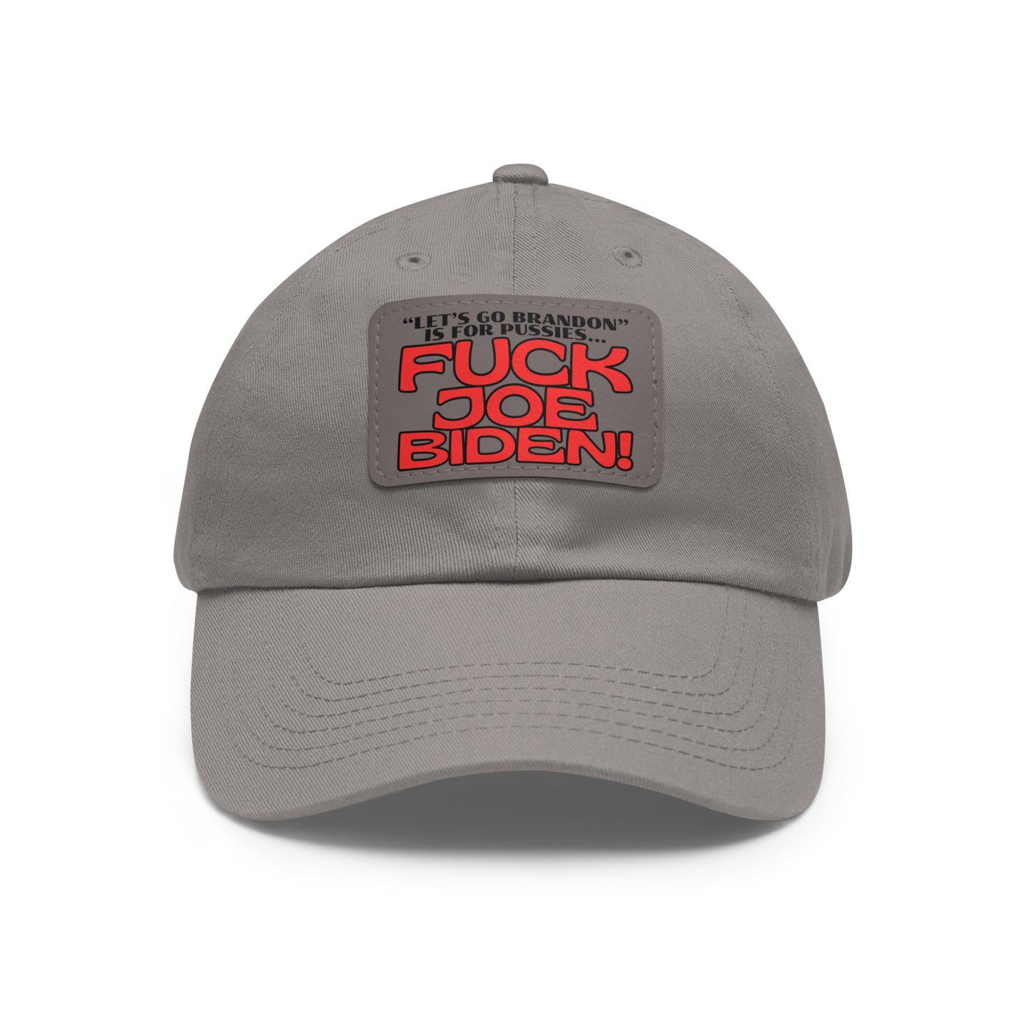 F' Joe Biden! Dad Hat with Leather Patch (Rectangle)