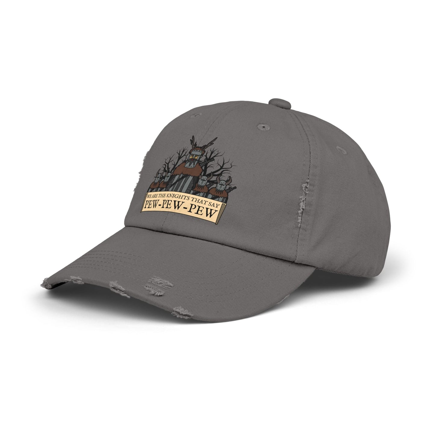 Knights of Pew! Unisex Distressed Cap