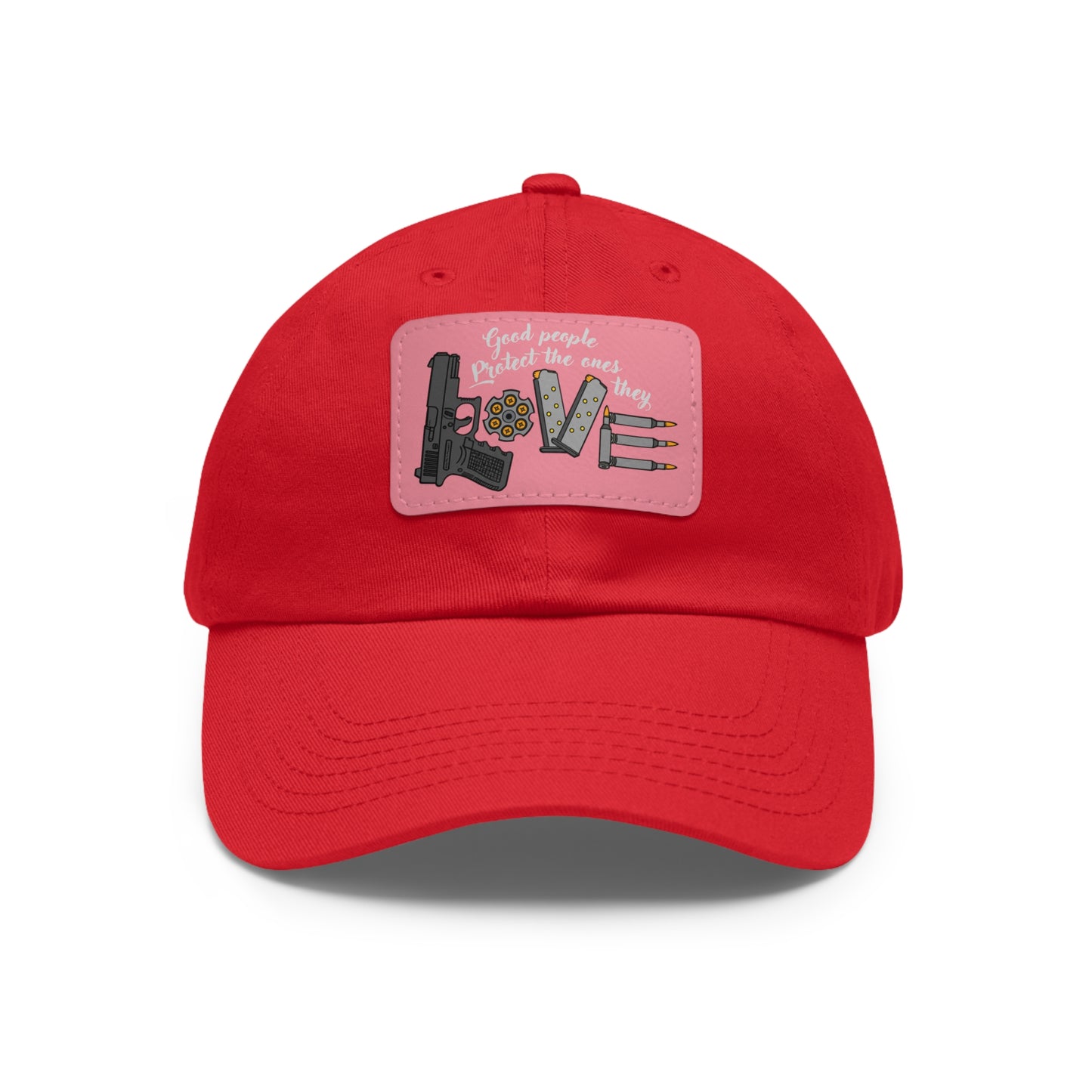 Good People! Dad Hat with Leather Patch (Rectangle)