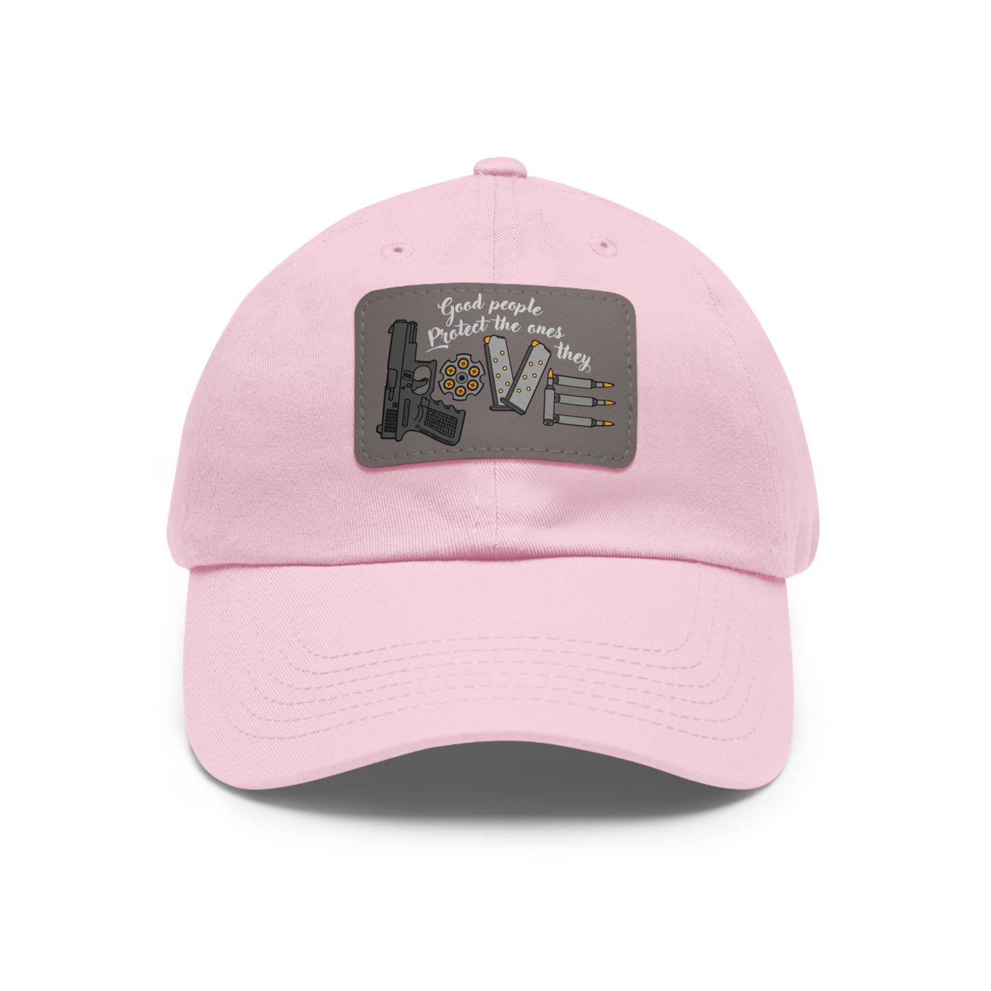 Good People! Dad Hat with Leather Patch (Rectangle)