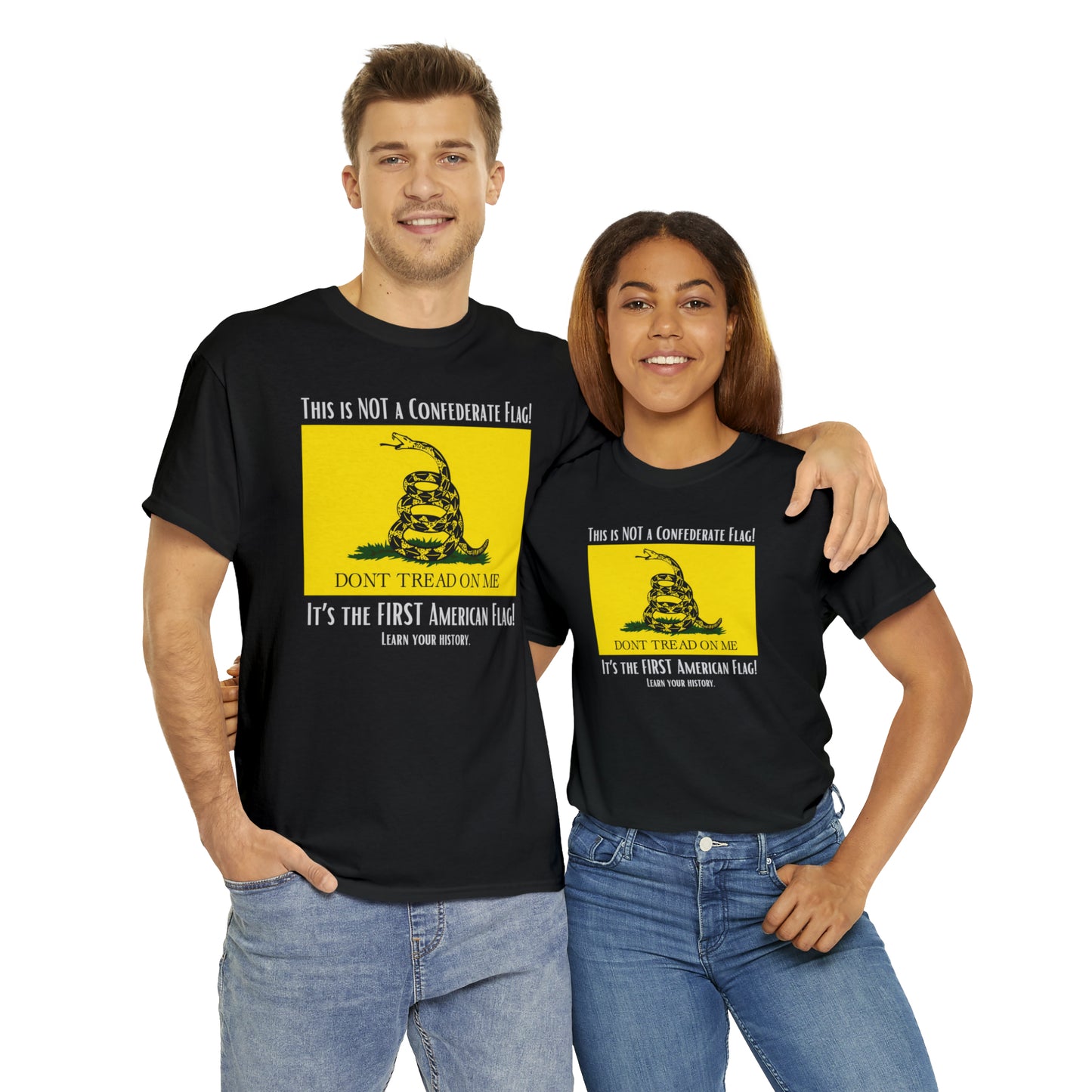 1st American Flag Unisex Heavy Cotton Tee