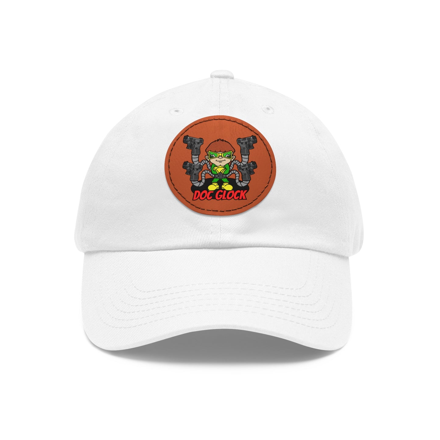 Doc Glock! Dad Hat with Leather Patch (Round)