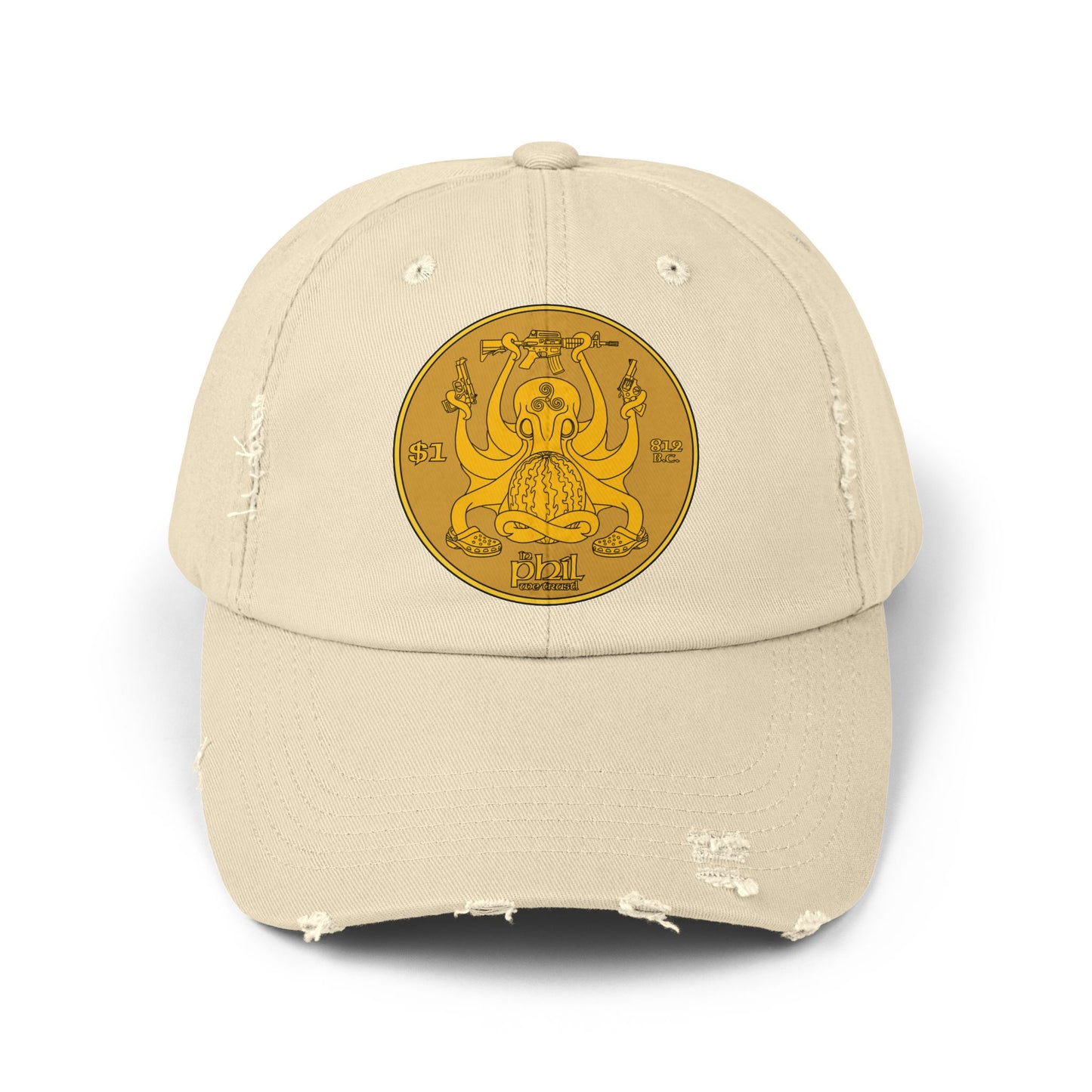 In Phil We Trust! Unisex Distressed Cap