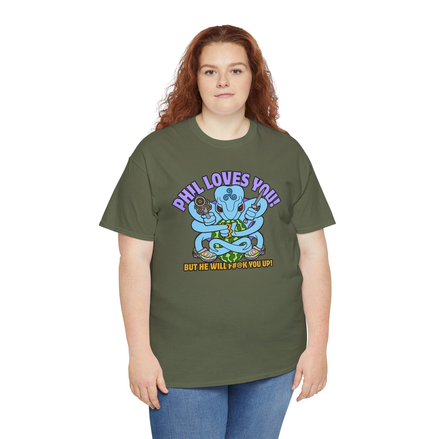 Phil Loves You! Unisex Heavy Cotton Tee