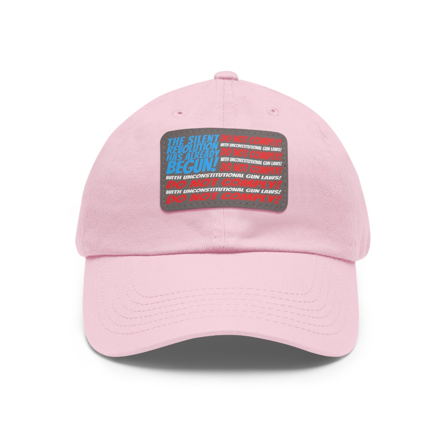 Silent Revolution! Dad Hat with Leather Patch (Rectangle)
