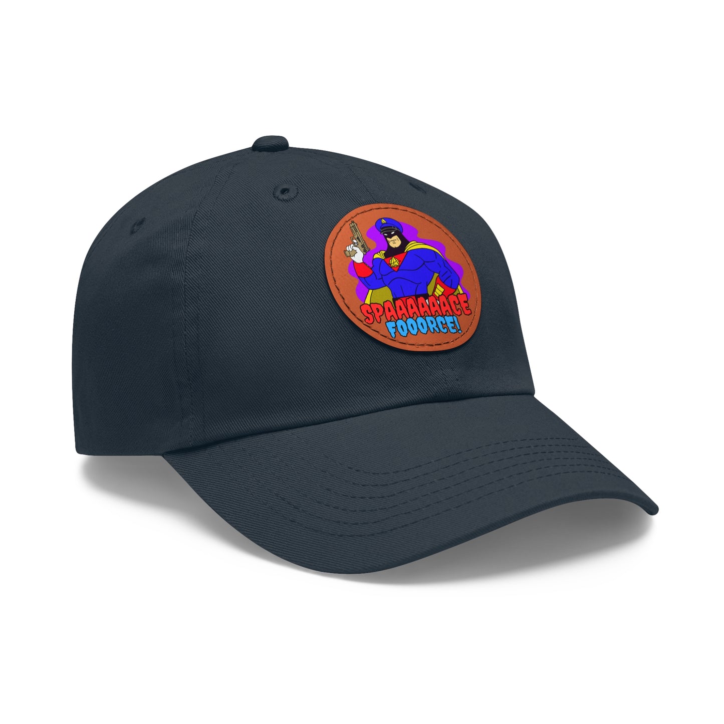 Space Force! Dad Hat with Leather Patch (Round)