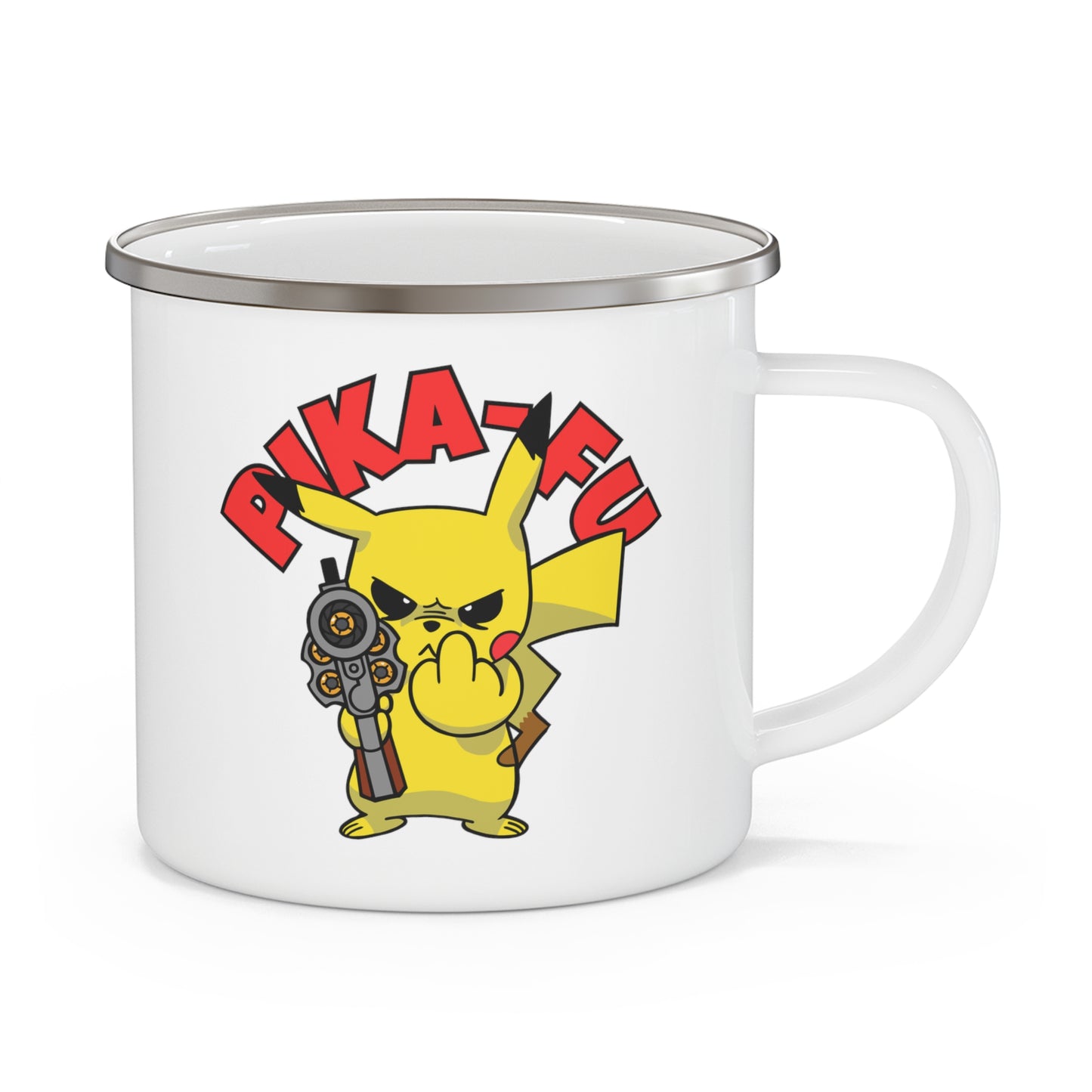 Pika-FU! Enamel Camping Mug