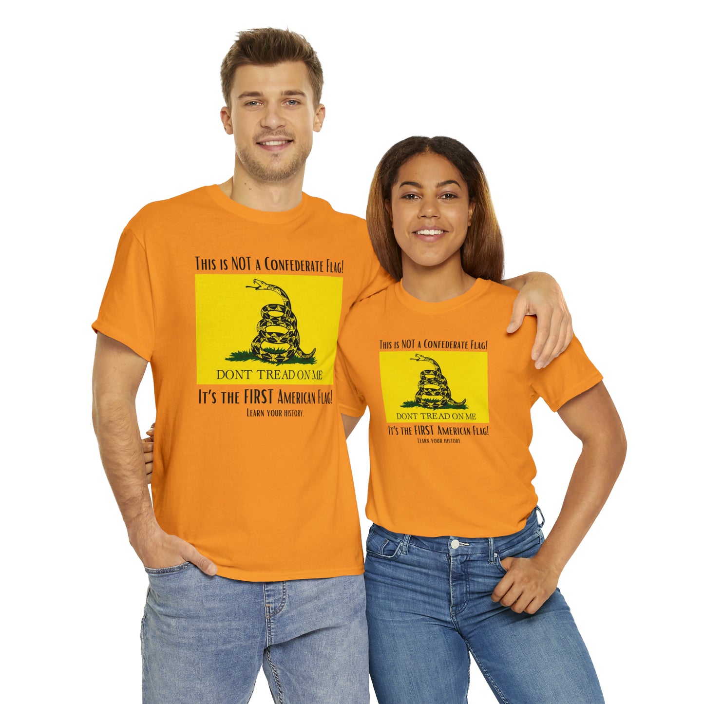 1st American Flag Unisex Heavy Cotton Tee