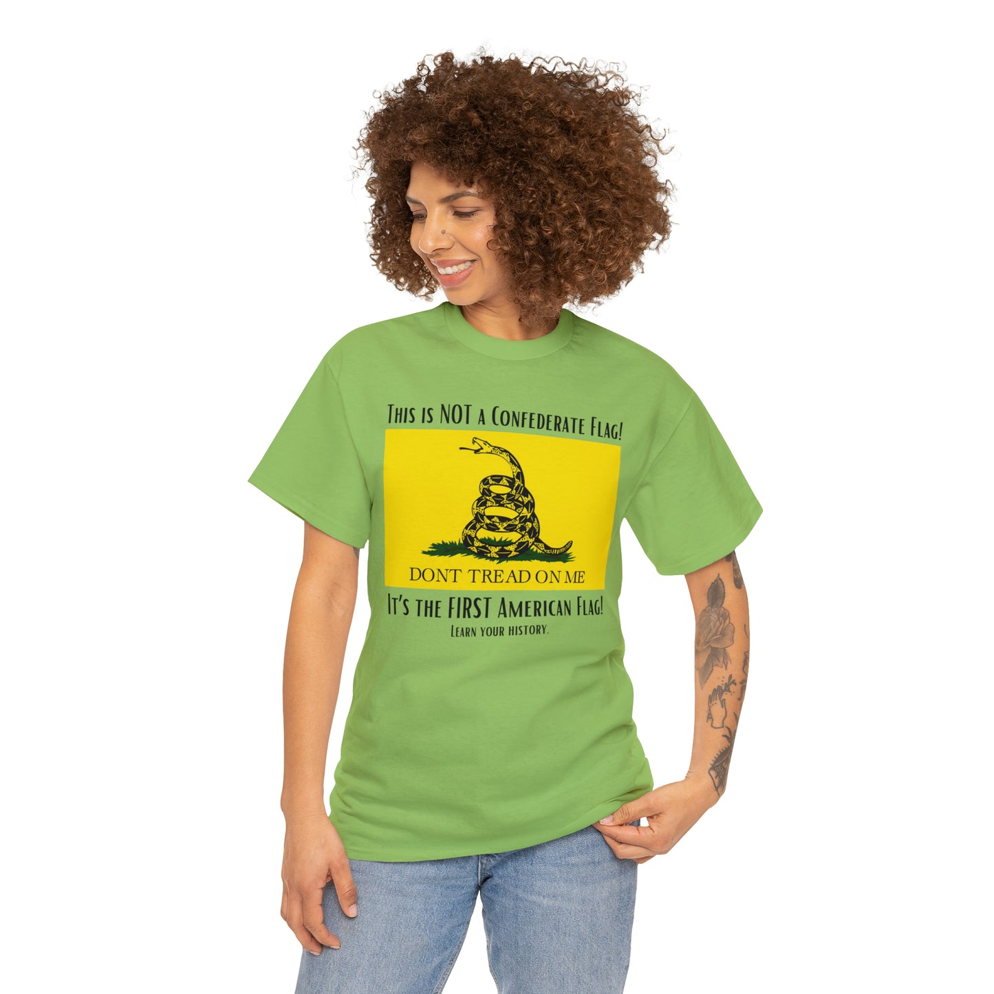 1st American Flag Unisex Heavy Cotton Tee