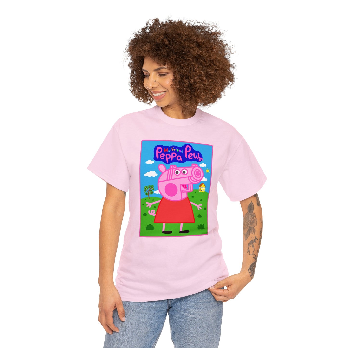 Peppa Pew Unisex Heavy Cotton Tee