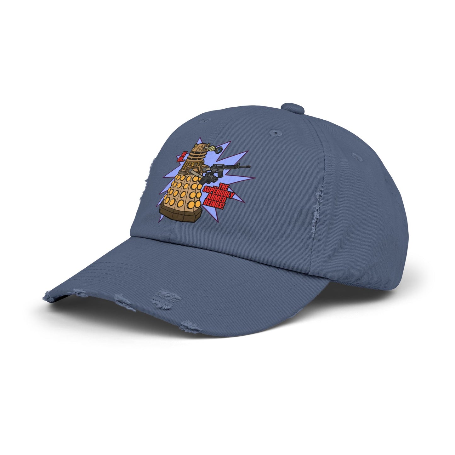 "Dalek" Superiorly Armed Beings! Unisex Distressed Cap