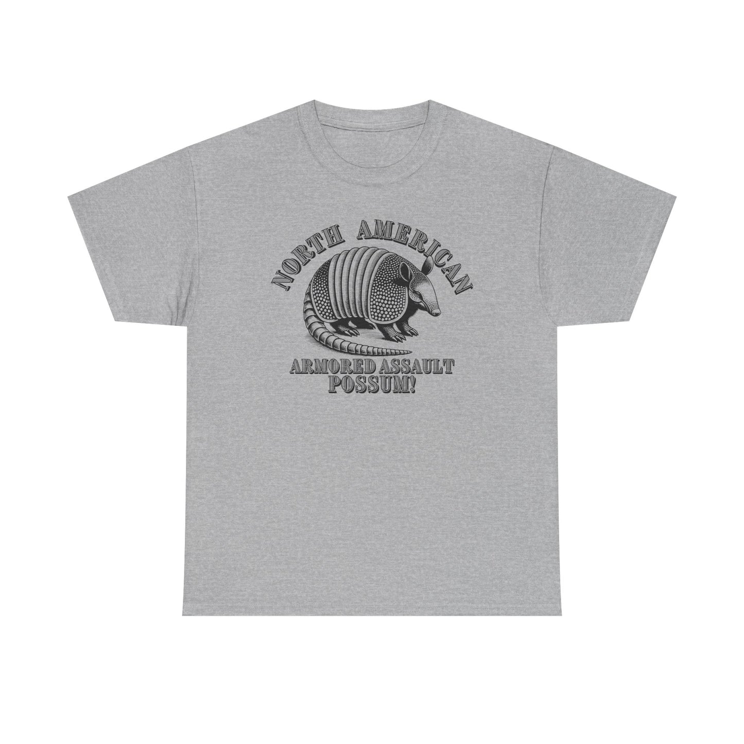 Armored Assault Possum! Unisex Heavy Cotton Tee