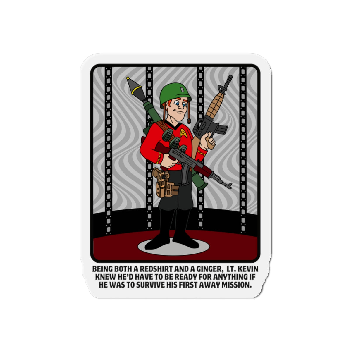 Ginger Redshirt Die-Cut Magnets