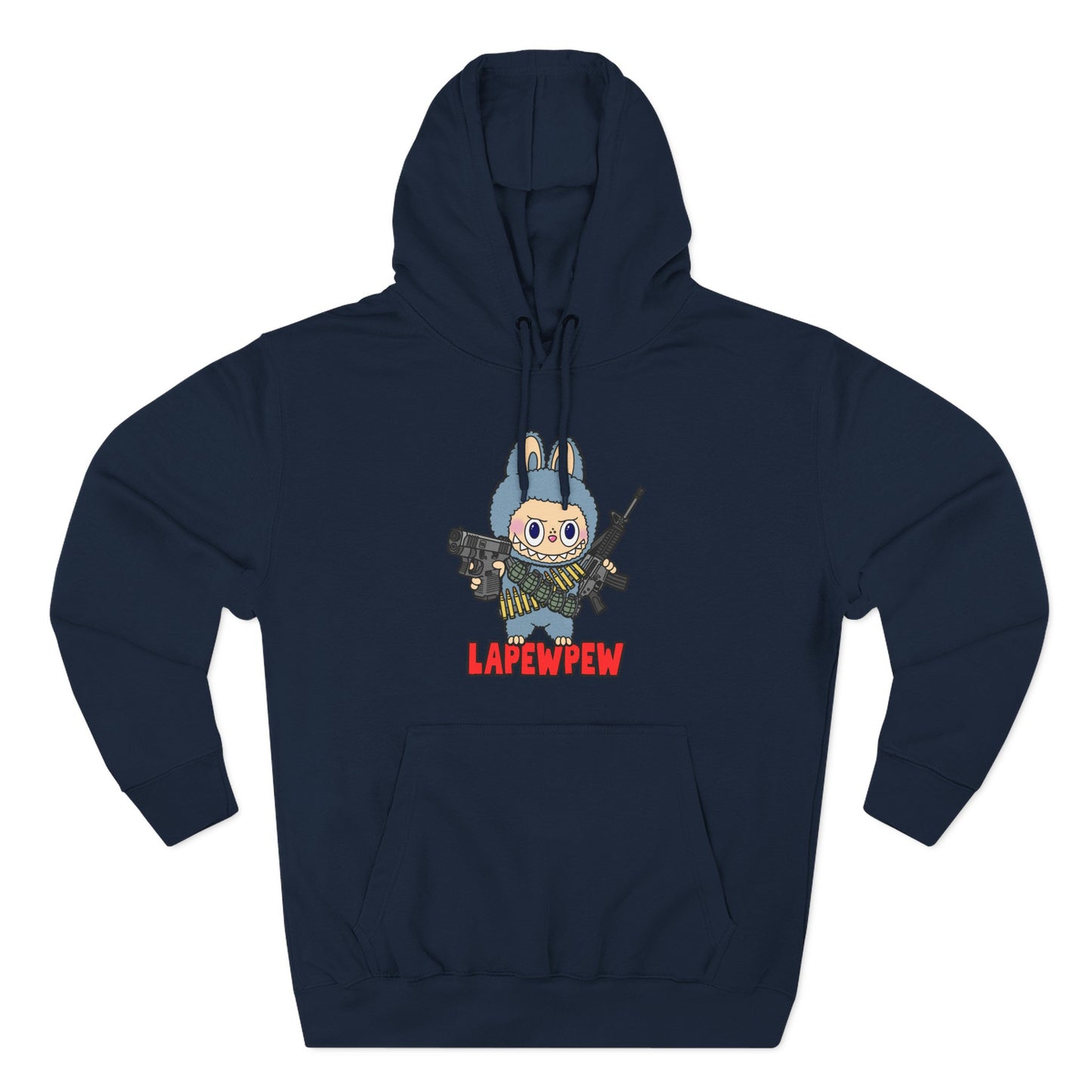 Lapewpew! Three-Panel Fleece Hoodie