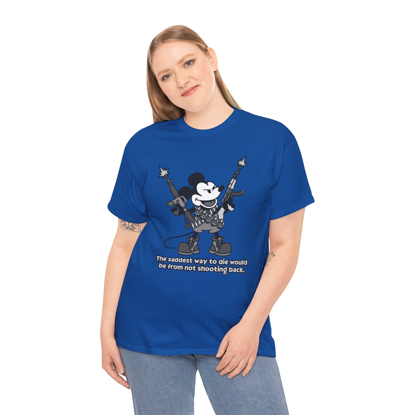 Mickey's The Saddest Way to Die! Unisex heavy Cotton tee