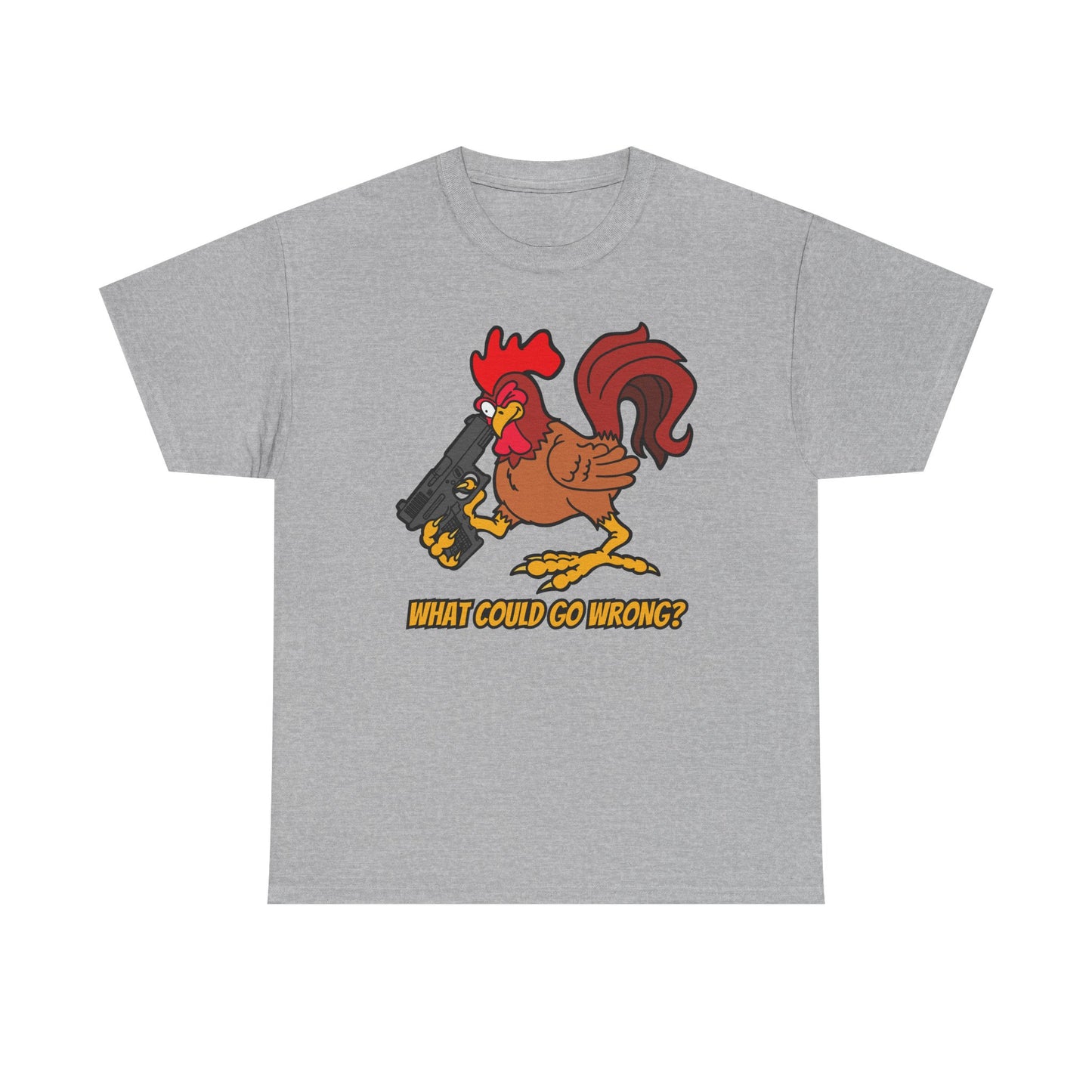 "Don't Point Your Glock at Your..." Unisex Heavy Cotton Tee