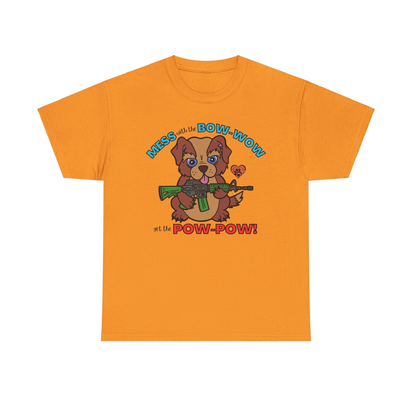 Mess with the Bow-Wow (FFF) Unisex Heavy Cotton Tee