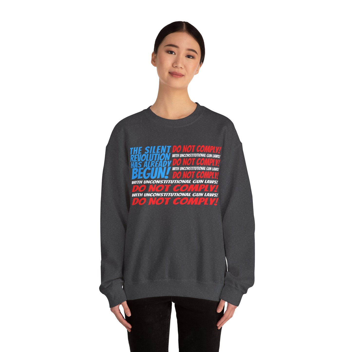 Silent Revolution! Unisex Heavy Blend™ Crewneck Sweatshirt