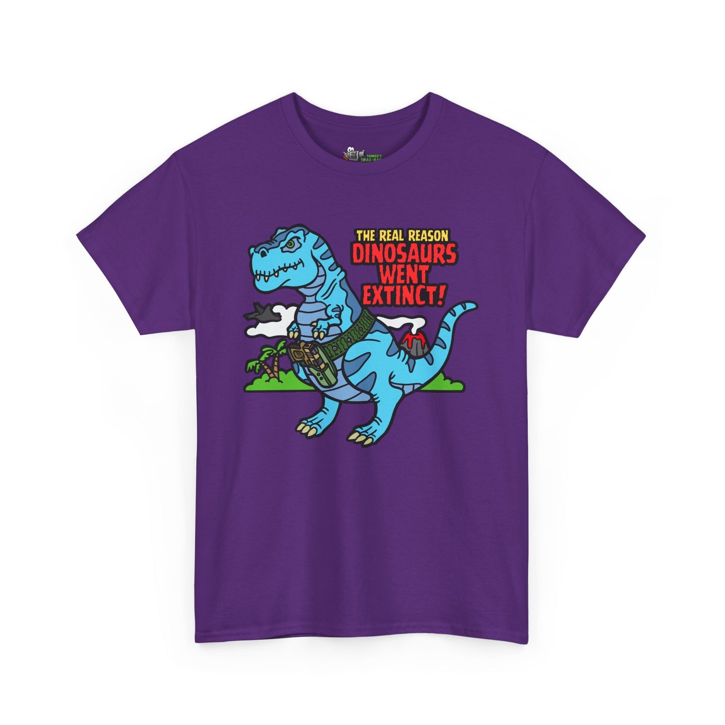 How Dinosaurs Went Extinct! Unisex Heavy Cotton Tee